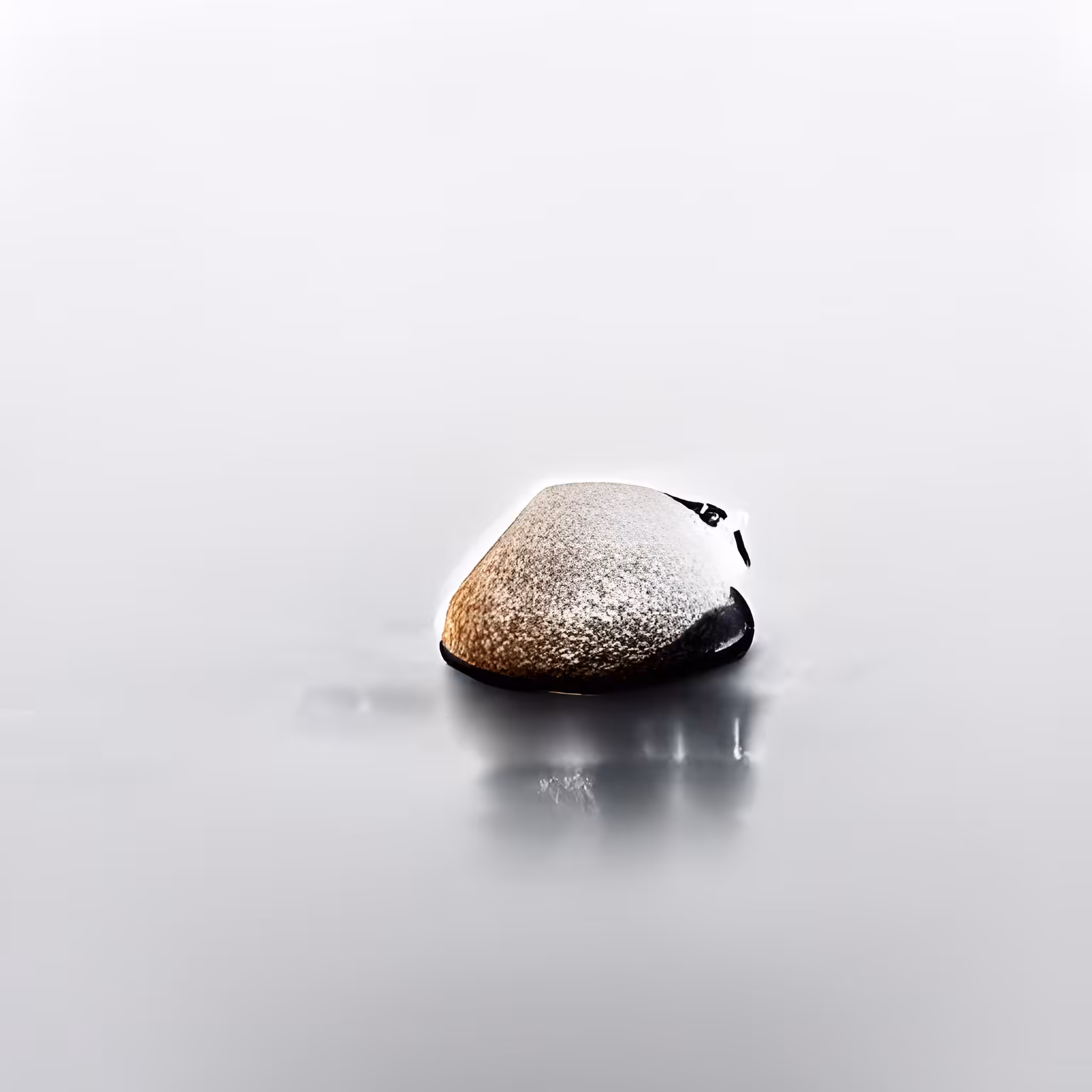 0006:Eroded: this single pebble on the wet sand does not exist