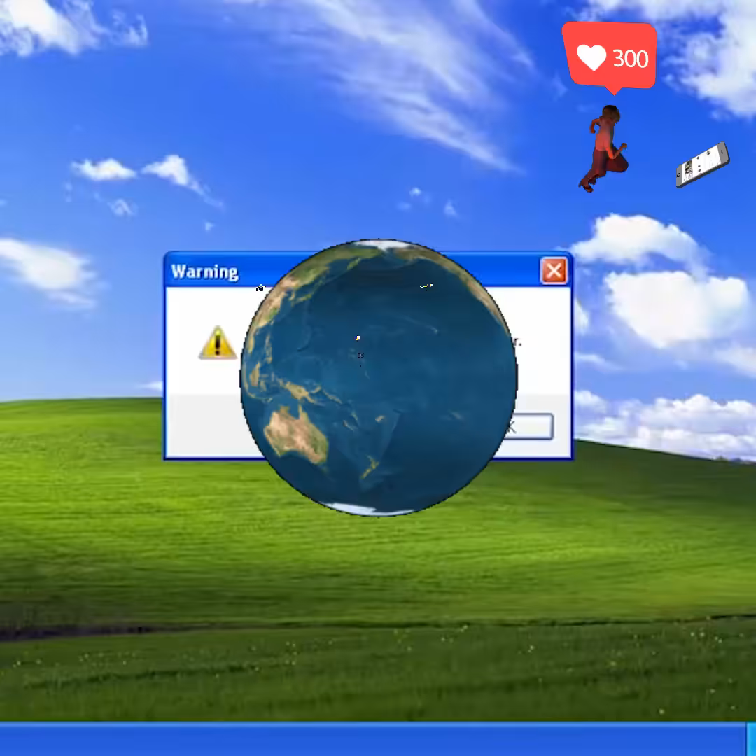 Canvas #489: desktop error. — error. — global lockdown. — chasing clout. — power on