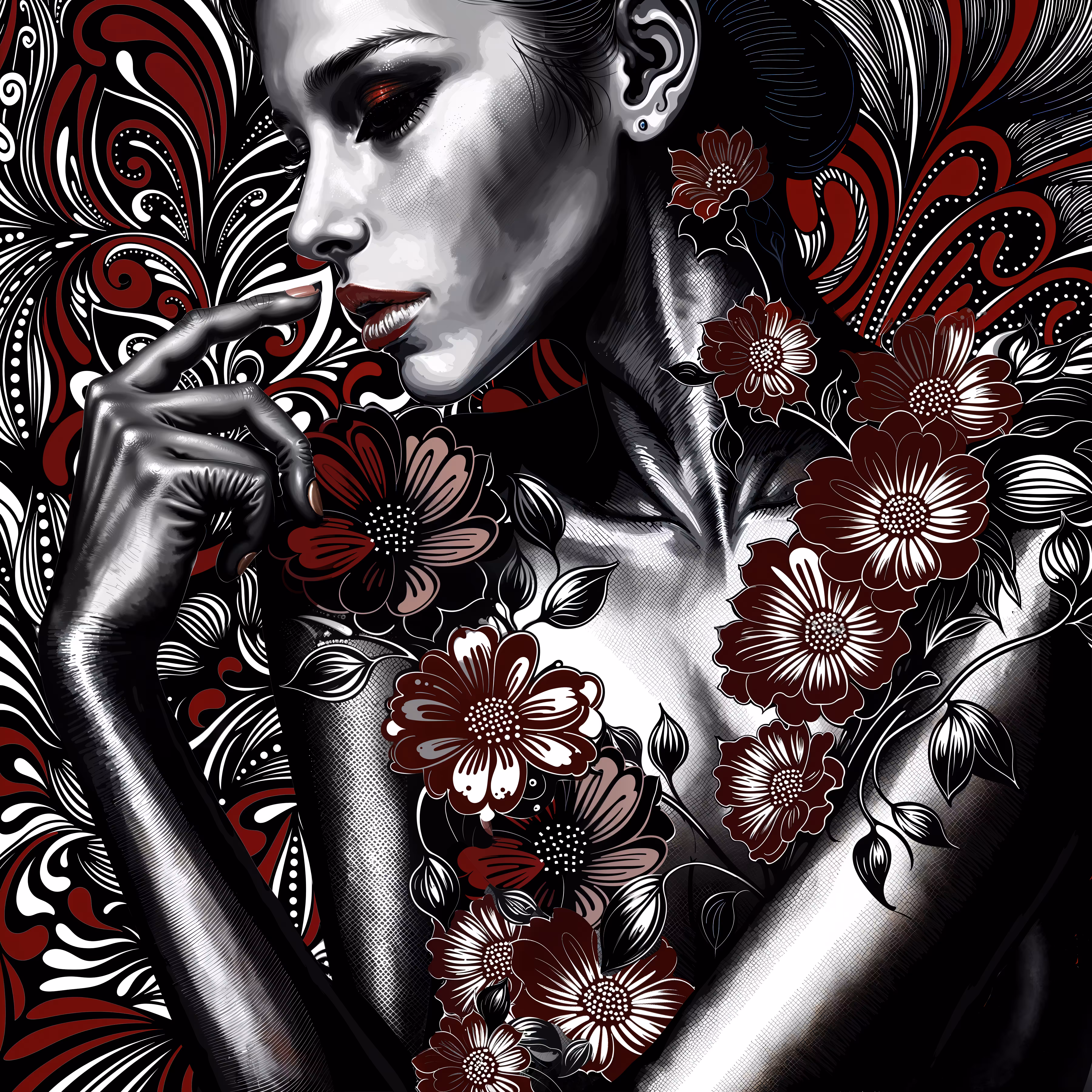 Femme en Fleur