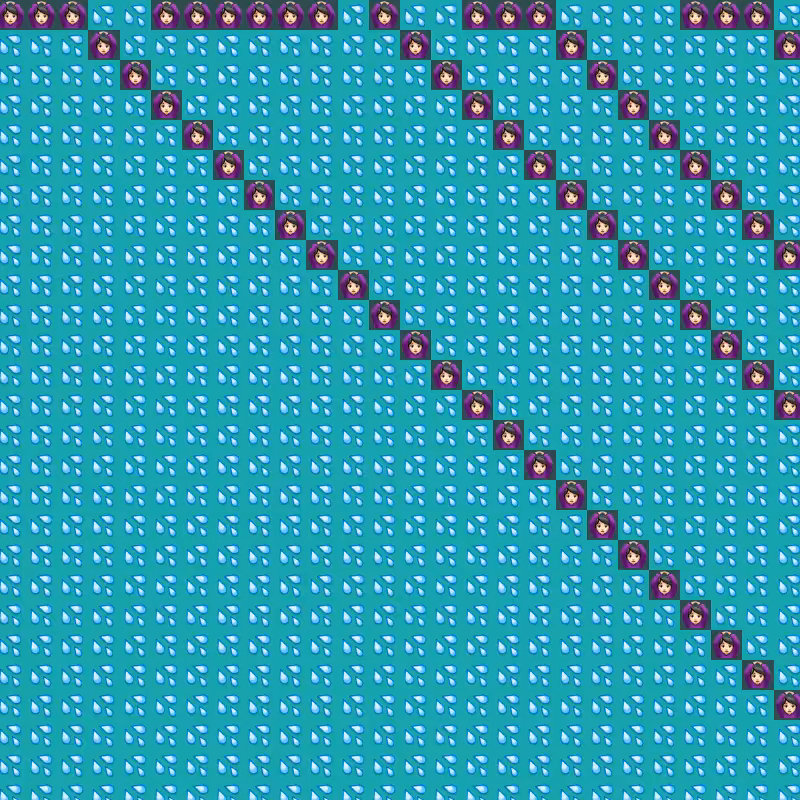Elementary Cellular Emoji Automata #133
