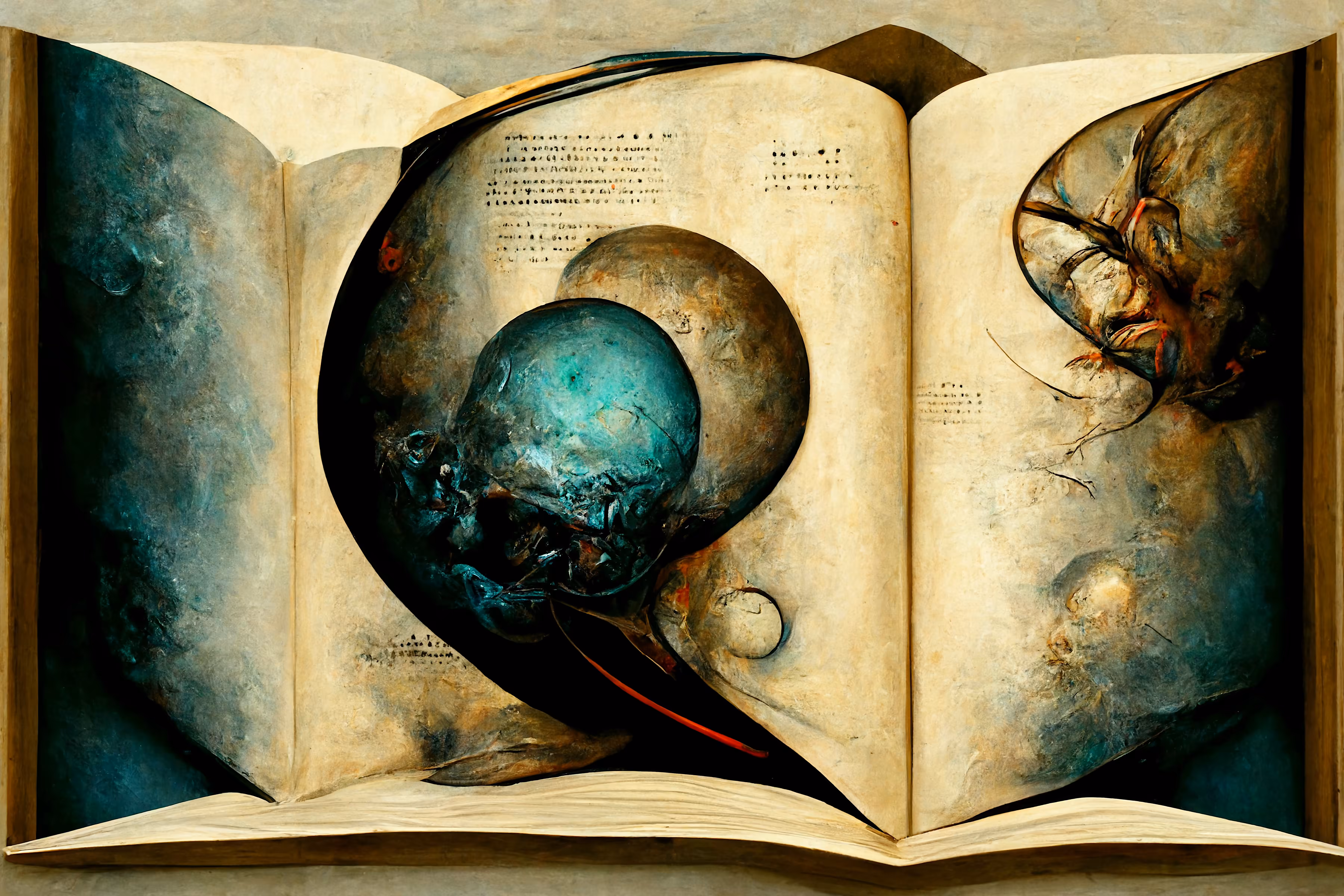 The Painting of The Book - Three-Panel - (5) (PB-TP-5)