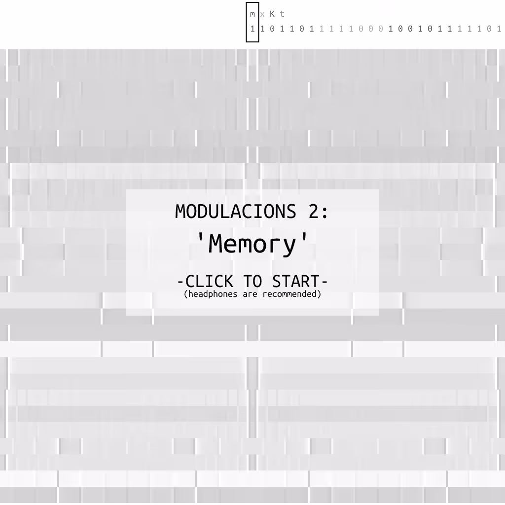 Modulacions 2: 'Memory' (audio) #7