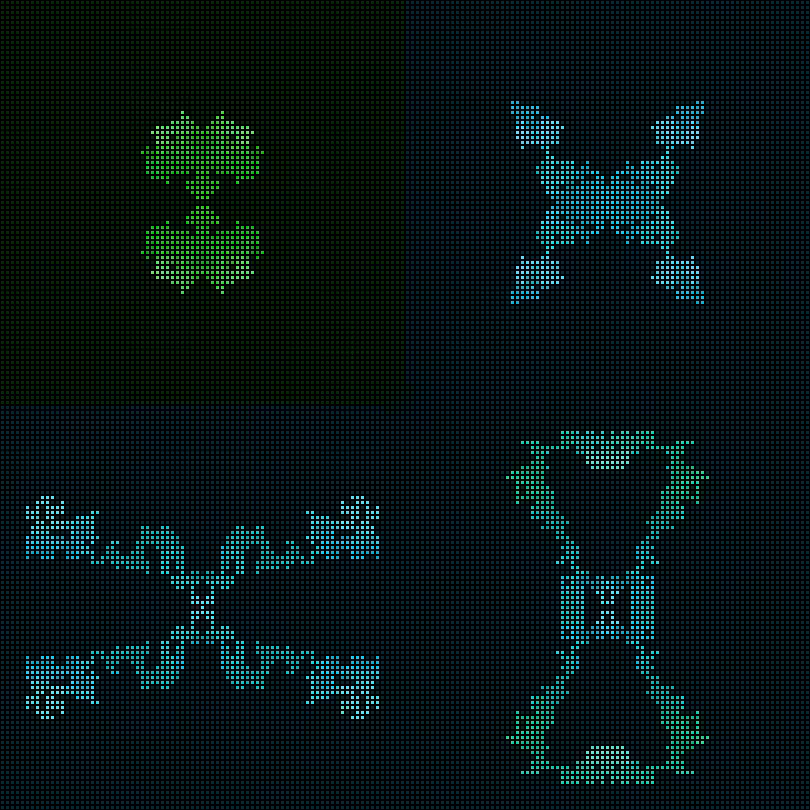 Dither Creatures 2x2 #44