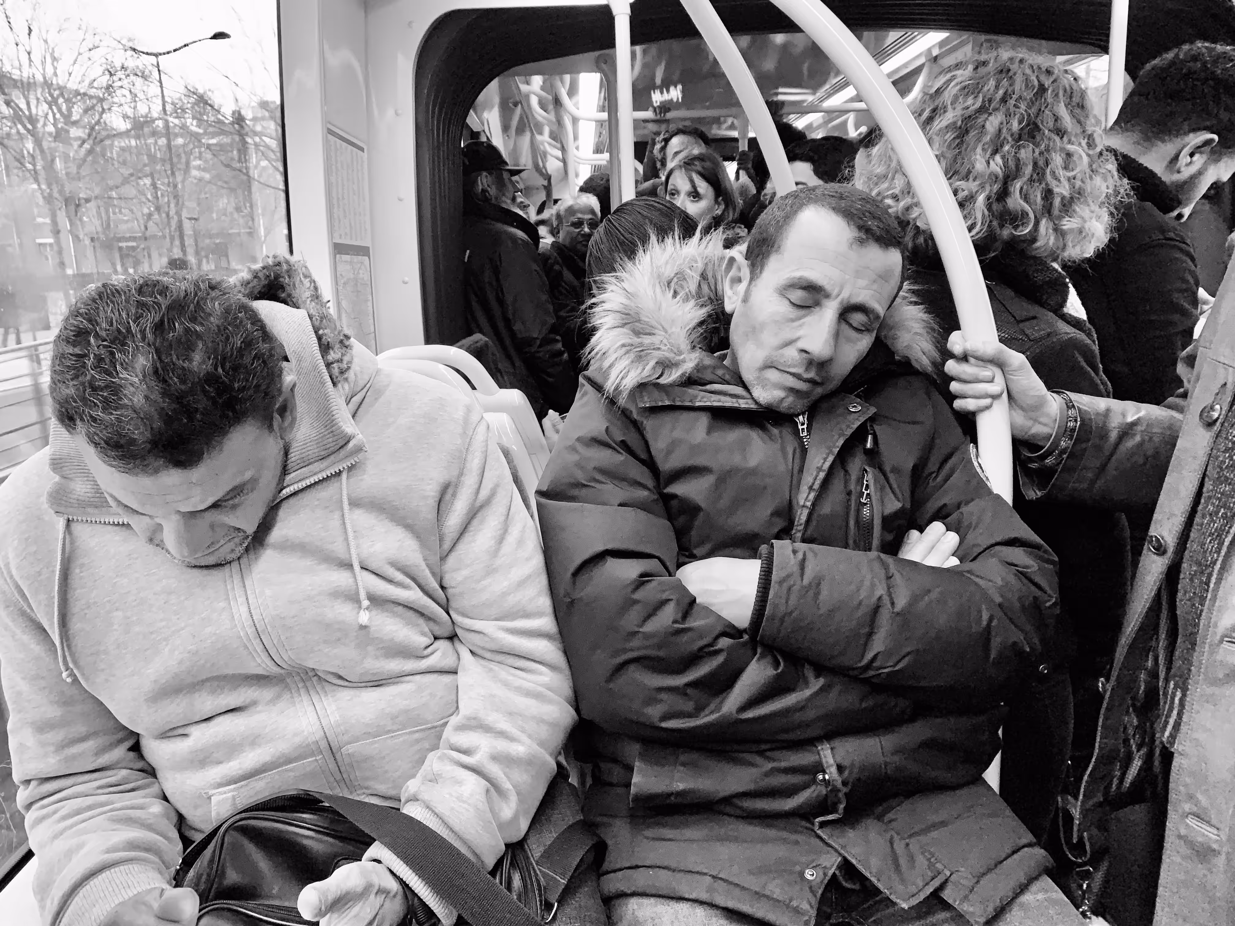 "Commuter Catnap."