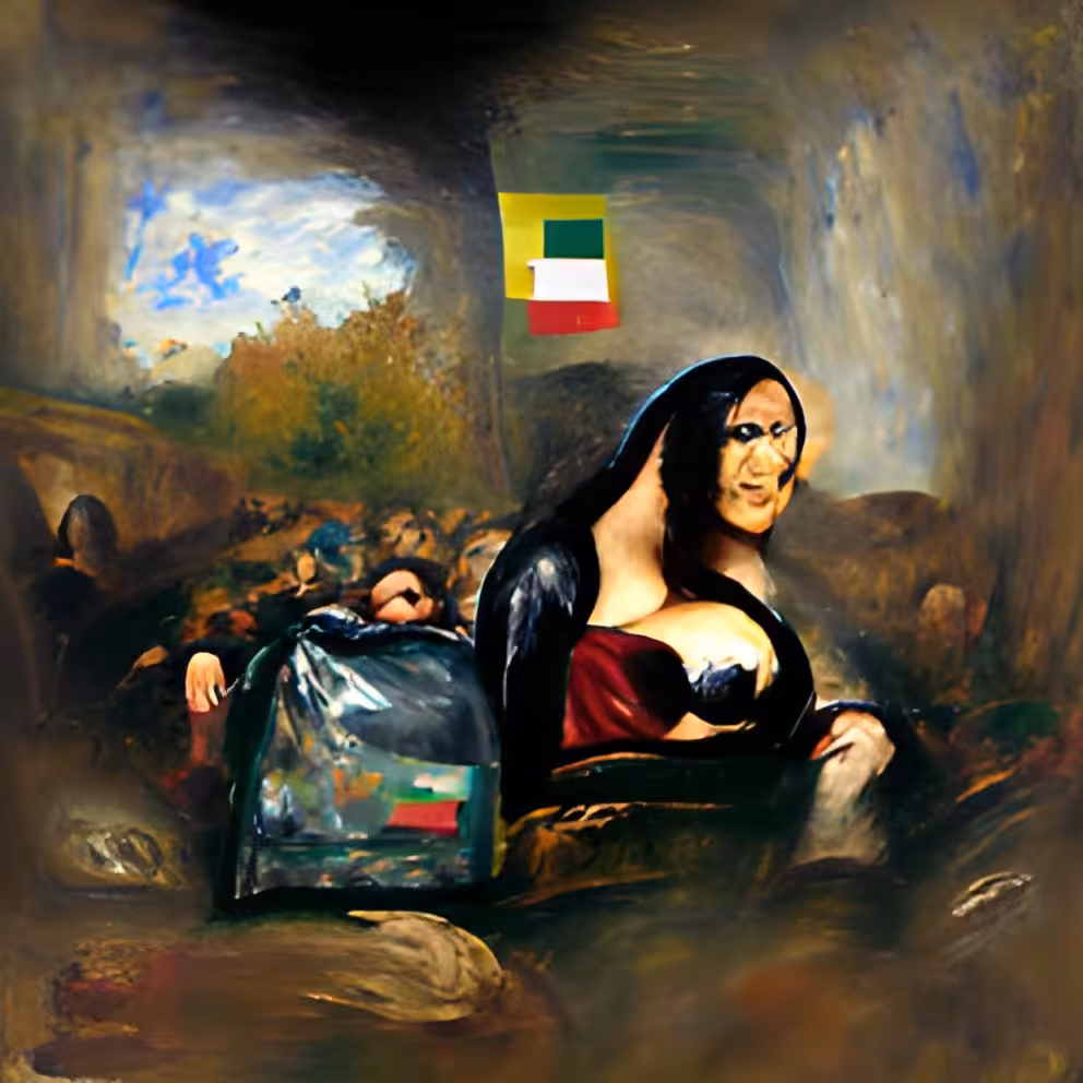 Monalisa by Eugene Delacroix