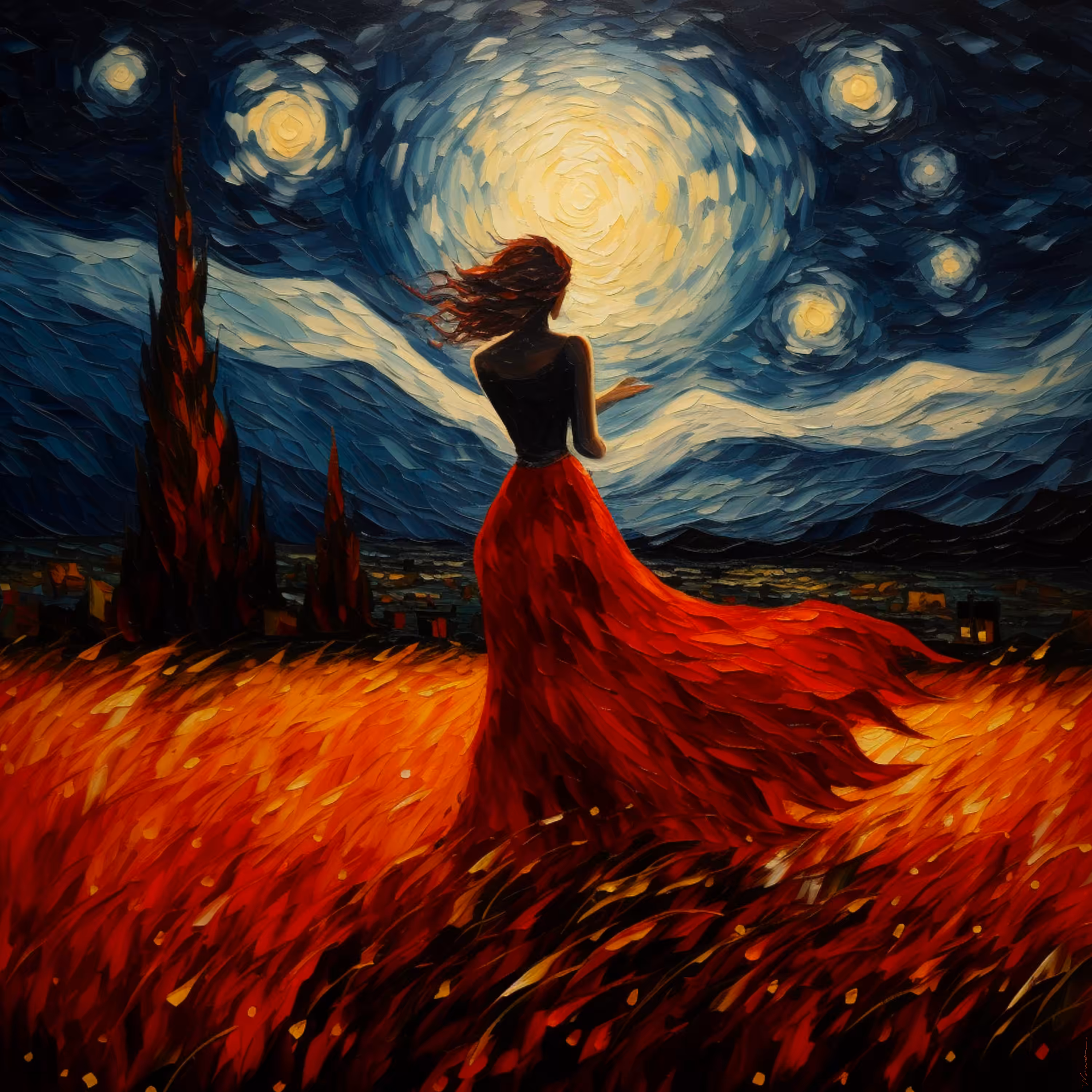 Starry Woman
