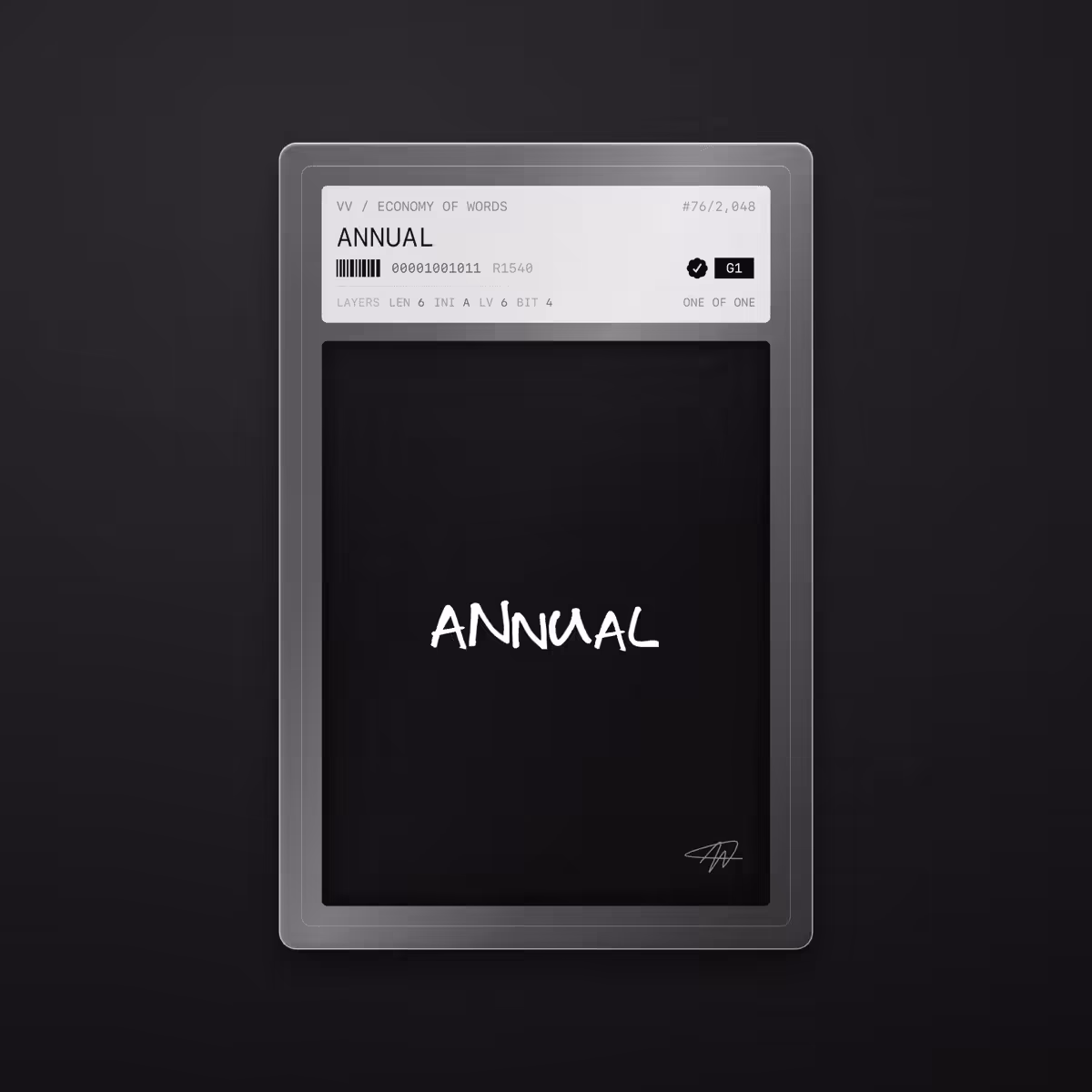 Economy of Words: ANNUAL · #76