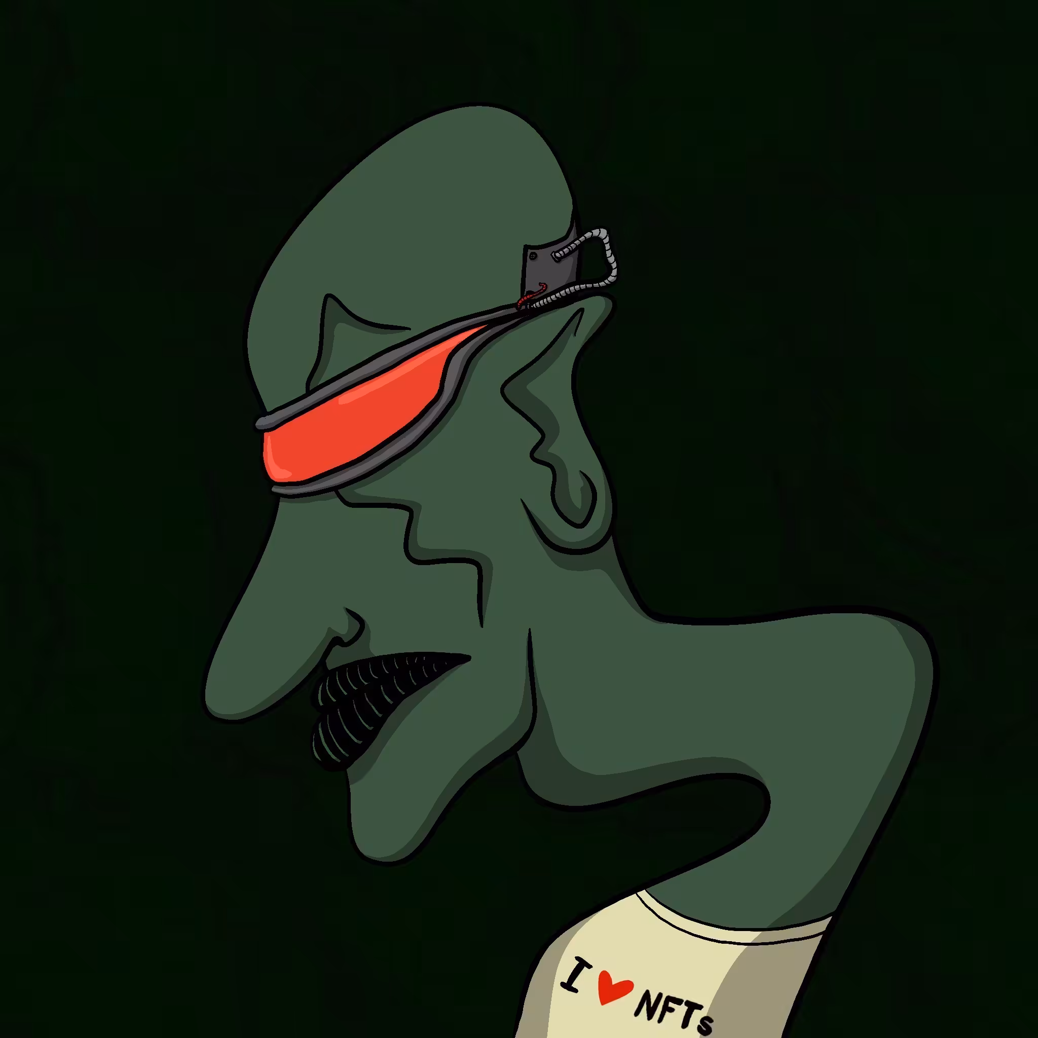 FAWKFACES: #29 Dark Love Cyborg Face 