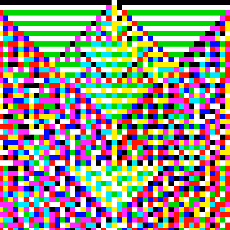 RGB Elementary Cellular Automaton #623