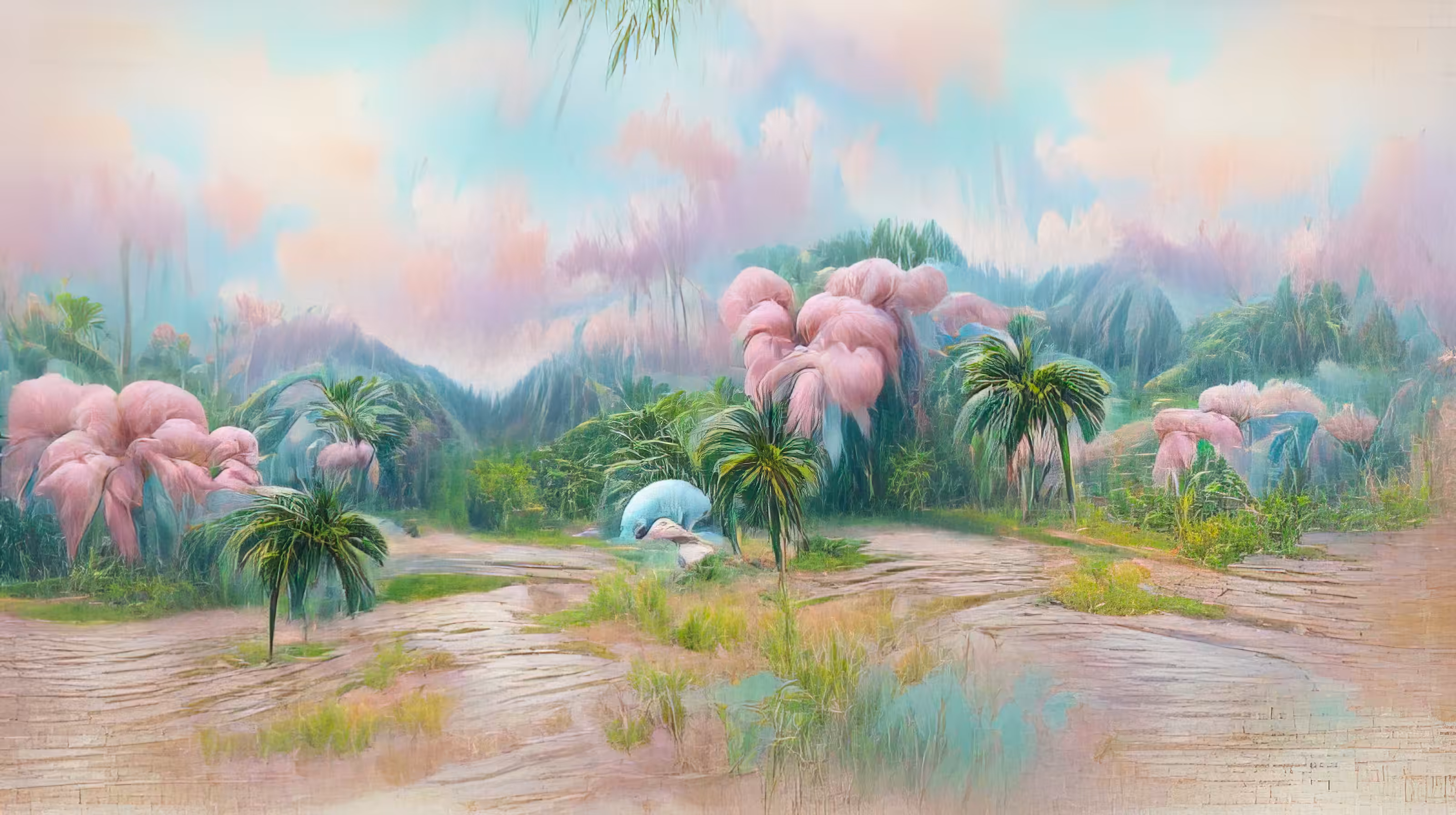Pastel Palms