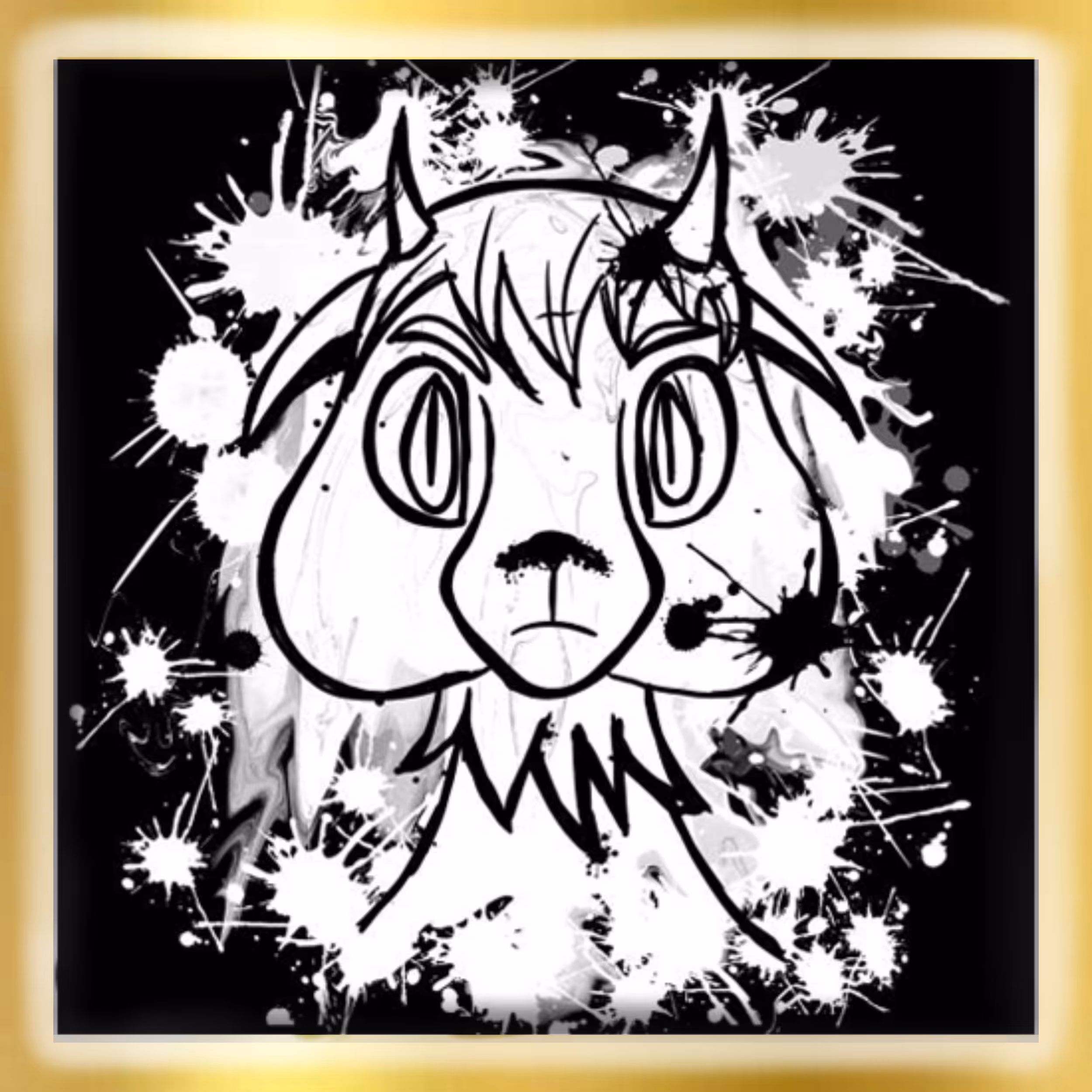 Geoffrey the Goat Gold Frame