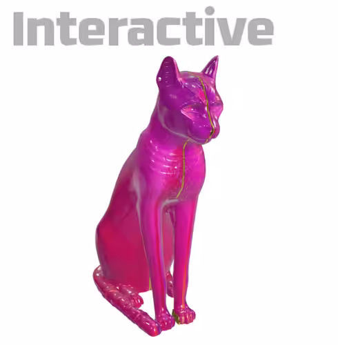 Ancient Cat in Pink & Gold