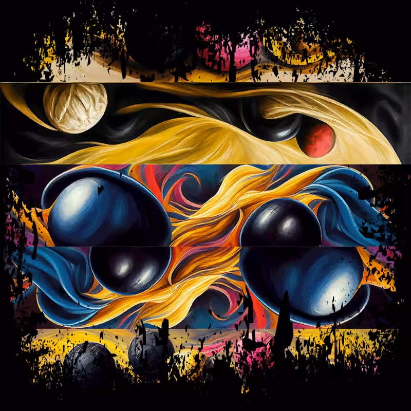 AI Abstract Balls #34