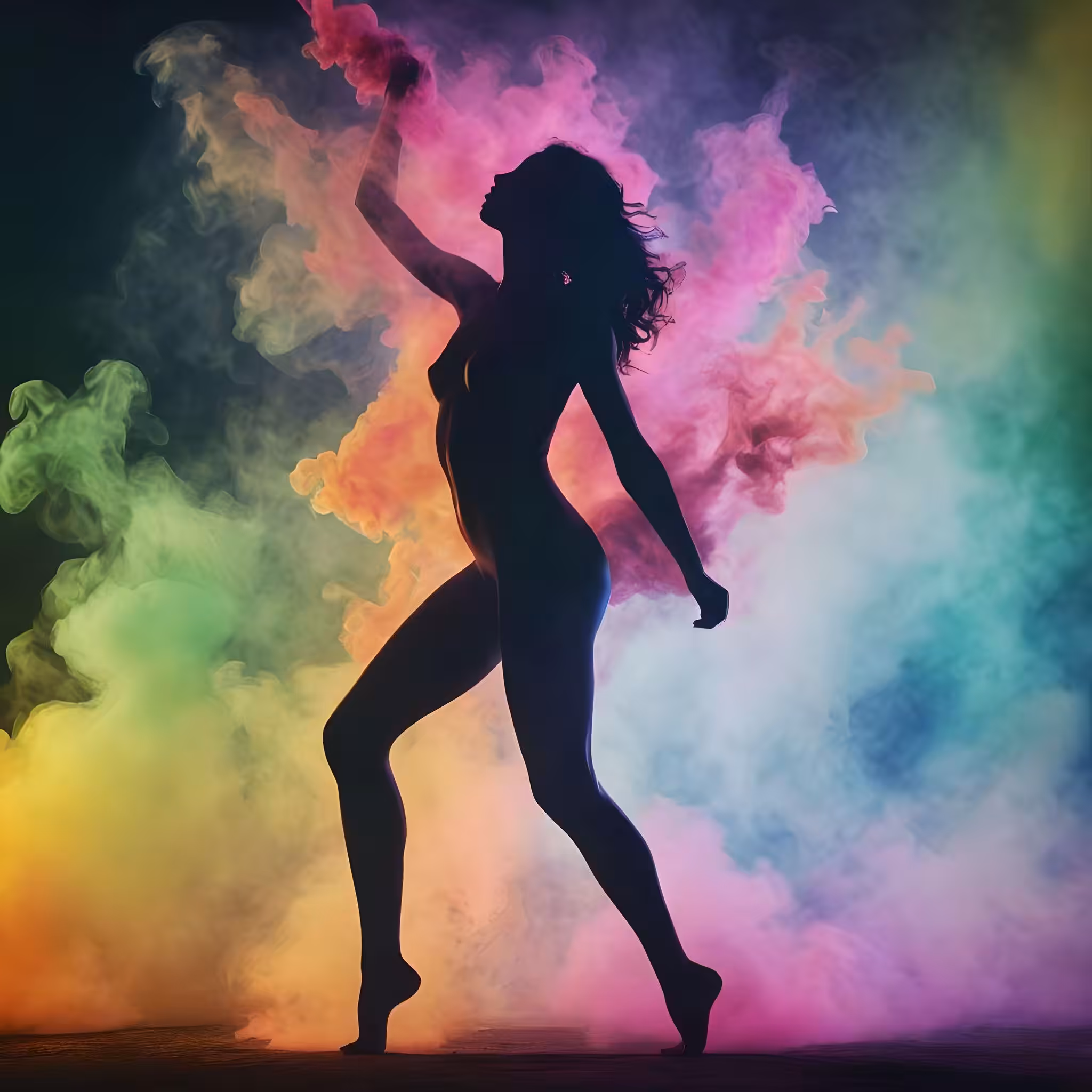 Dancing silhouette 