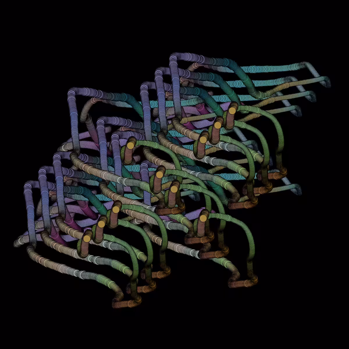 Perlin Worms Revamped (Audio Reactive)  #5