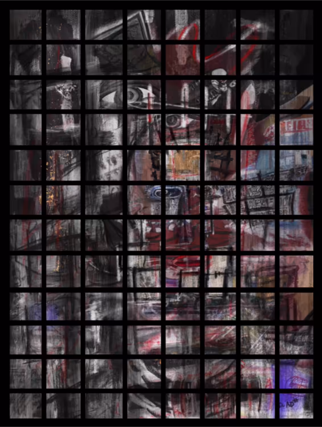 Self-Port(AI)t with 96 windows