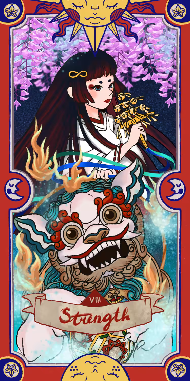 Edition 9/22 tarot card - Strength ‡