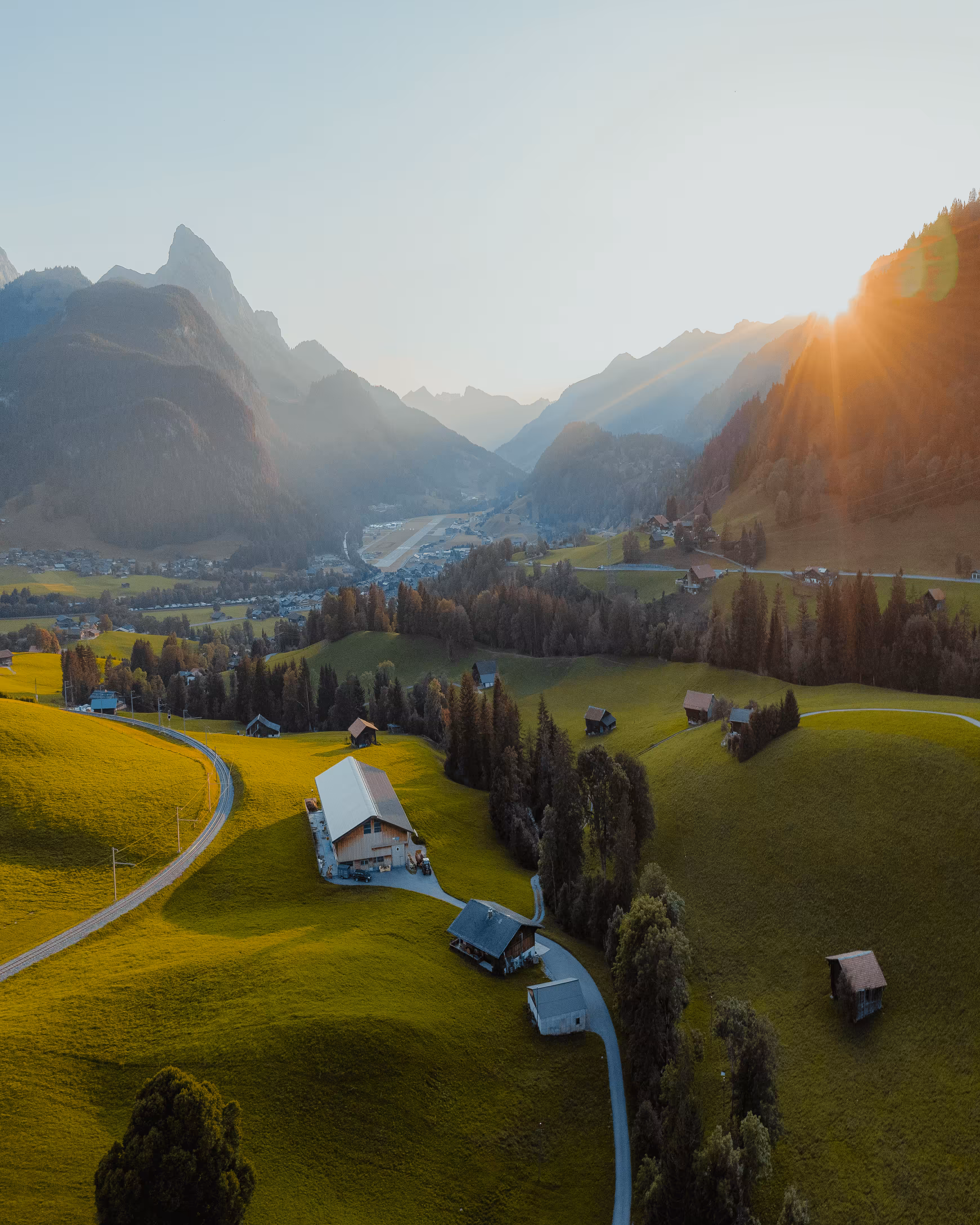Sunset over Saanen