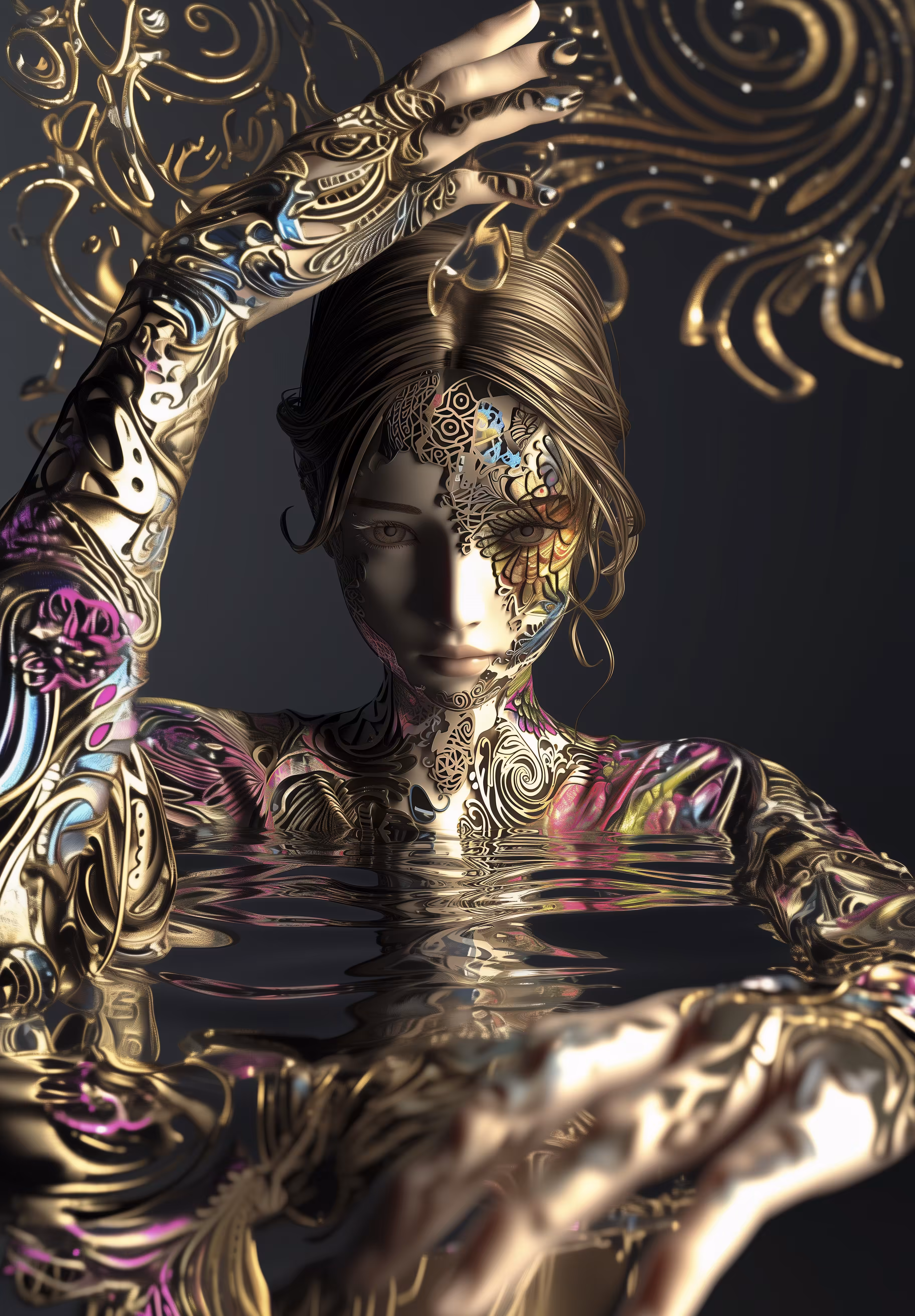 Midnight Fountain #4