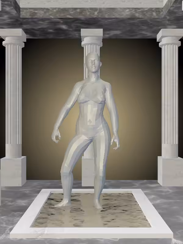 HeavenComputer: The Fragmented Victorious Mossy Champagne Woman #279