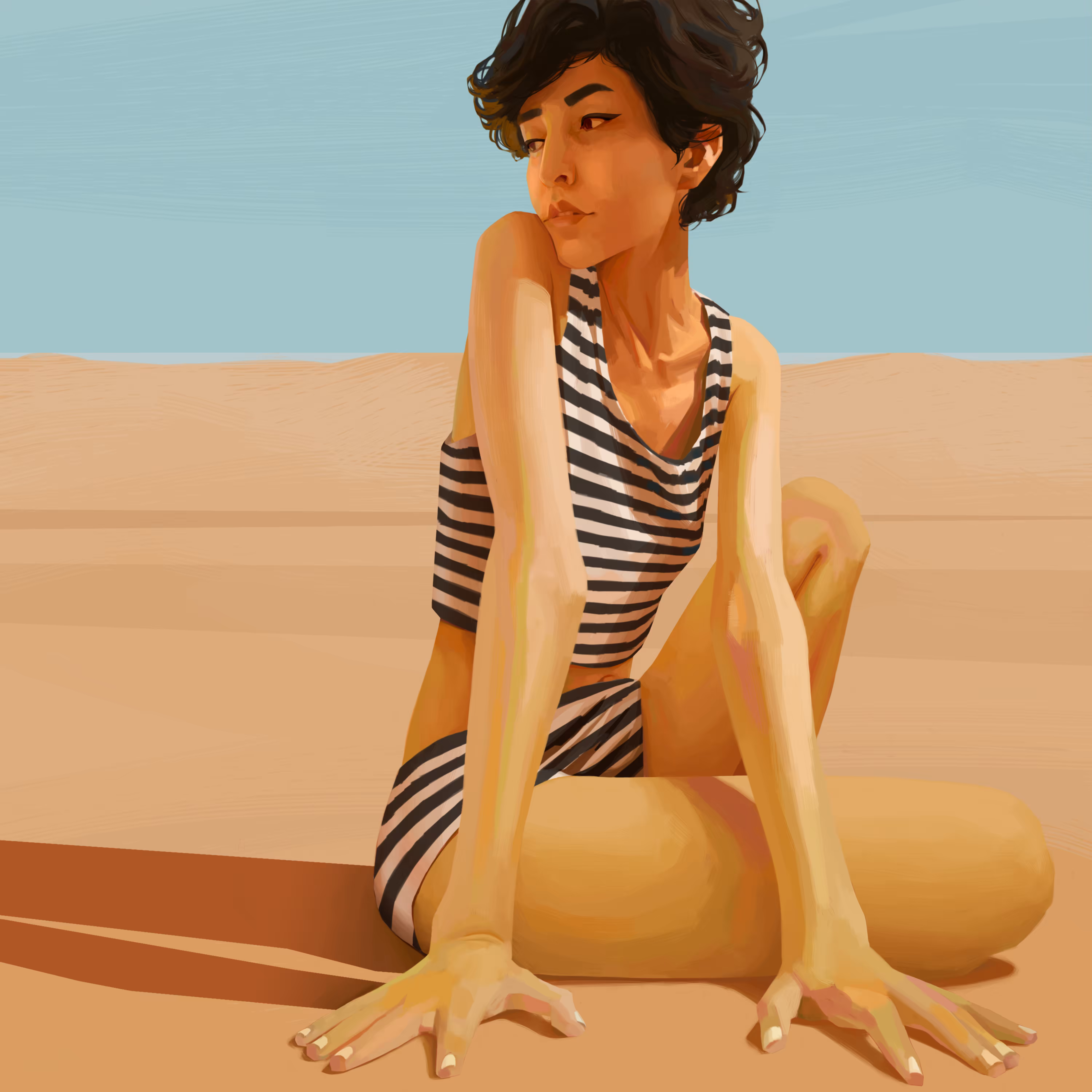 One with desert