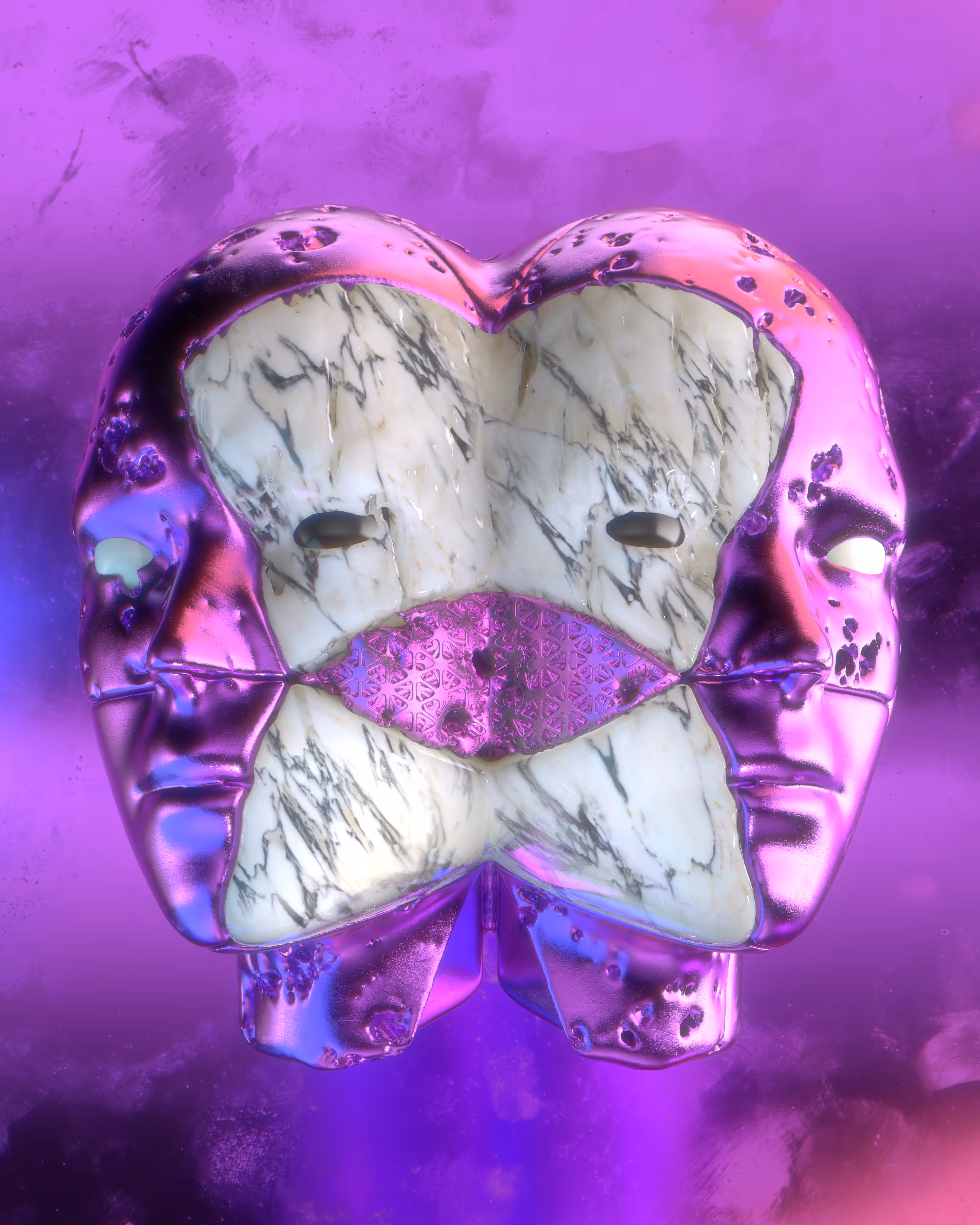 Fracture Twins ‖ Purple Marble