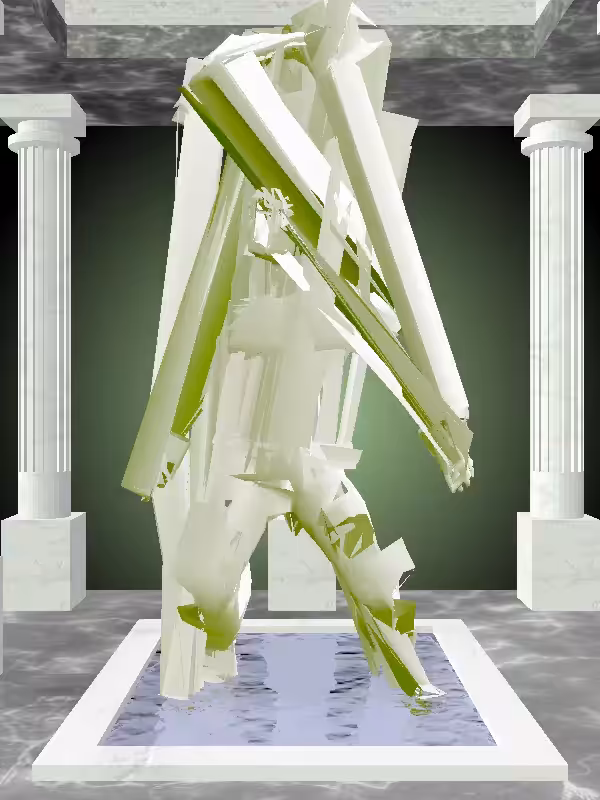 HeavenComputer: The Dancing Matte Green Man #1575