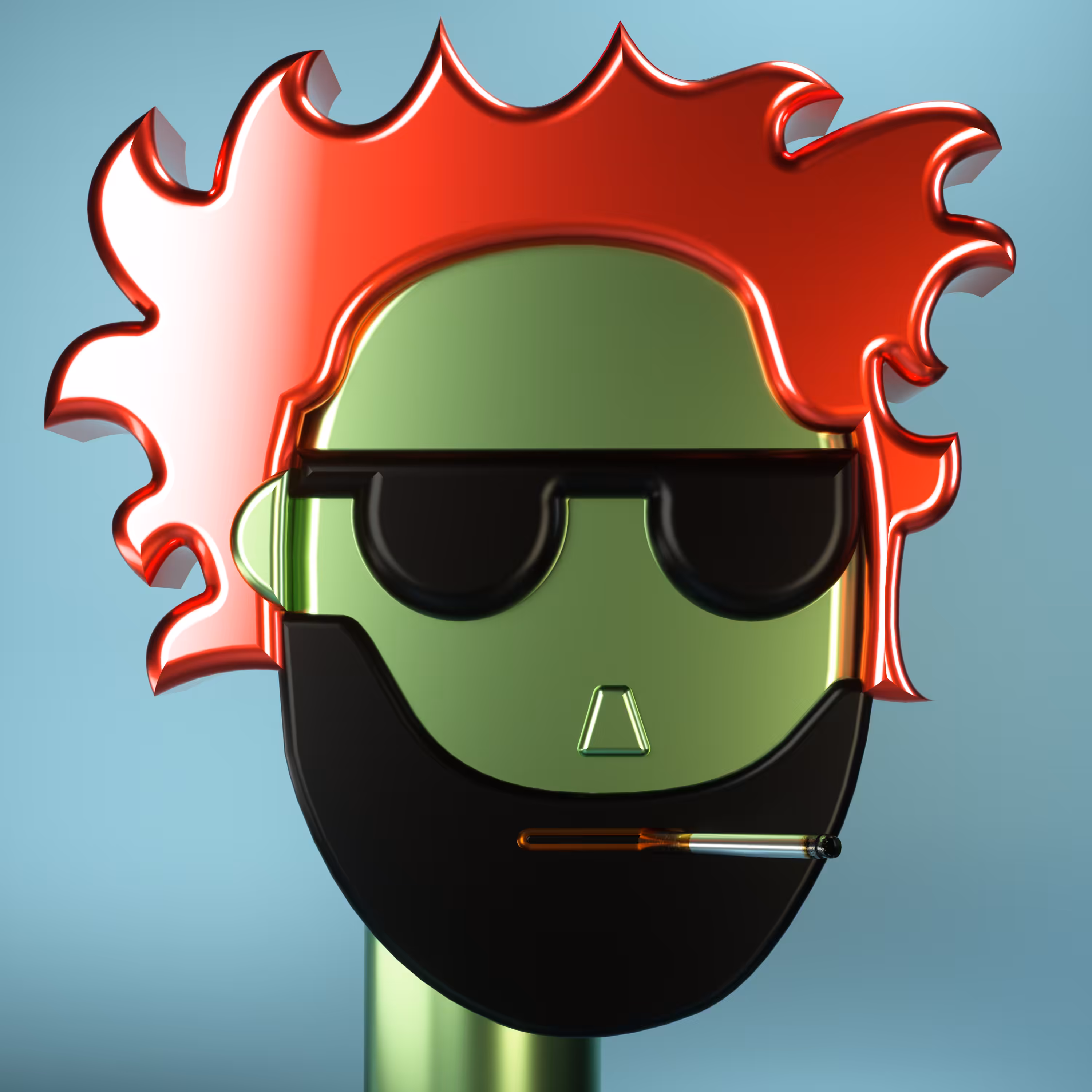 3D Chrome Punk #0472
