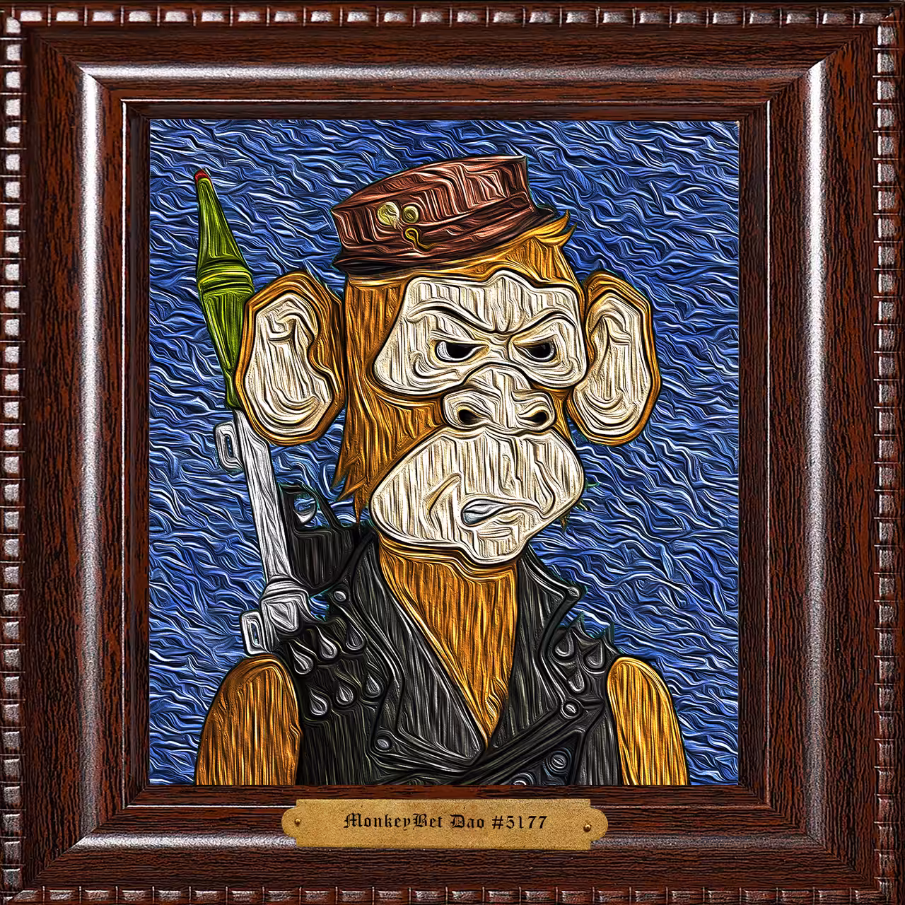 MonkeyBet Dao Framed Oil #5177