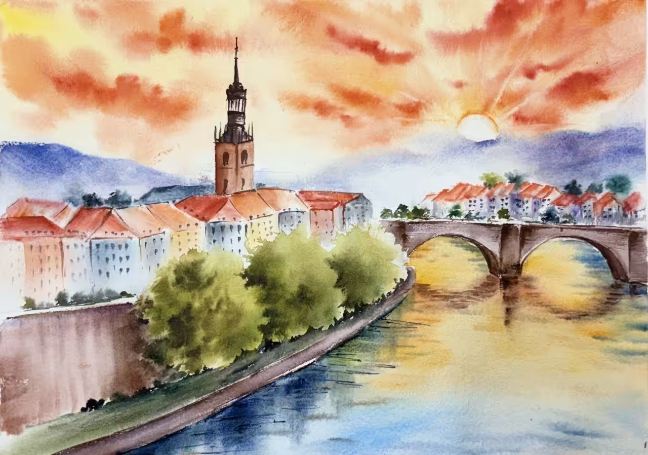 A magical sunset in the city of dreams