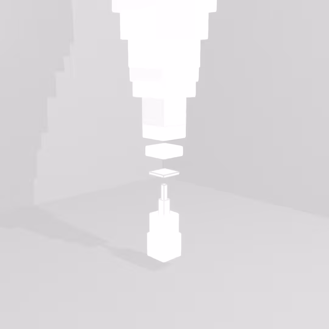 Cubes Blancs sur Fond Blanc #5