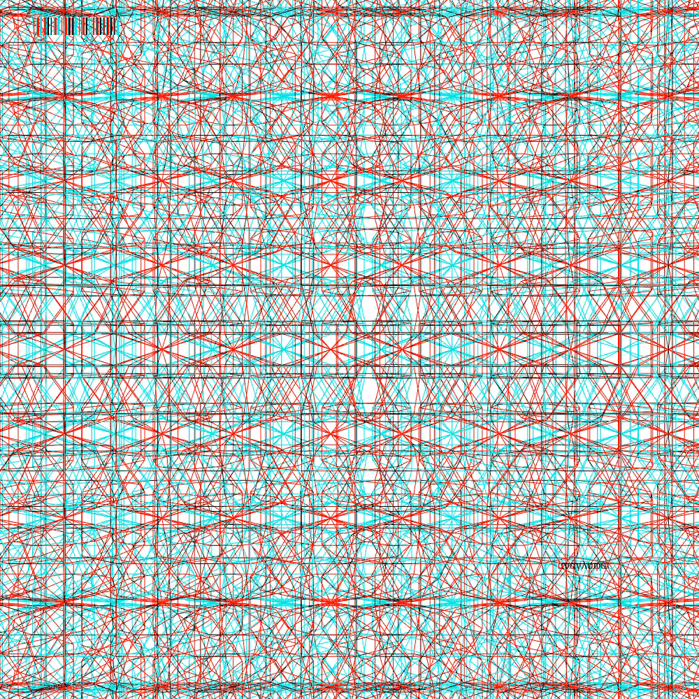 anaglyphic - delta pattern #4