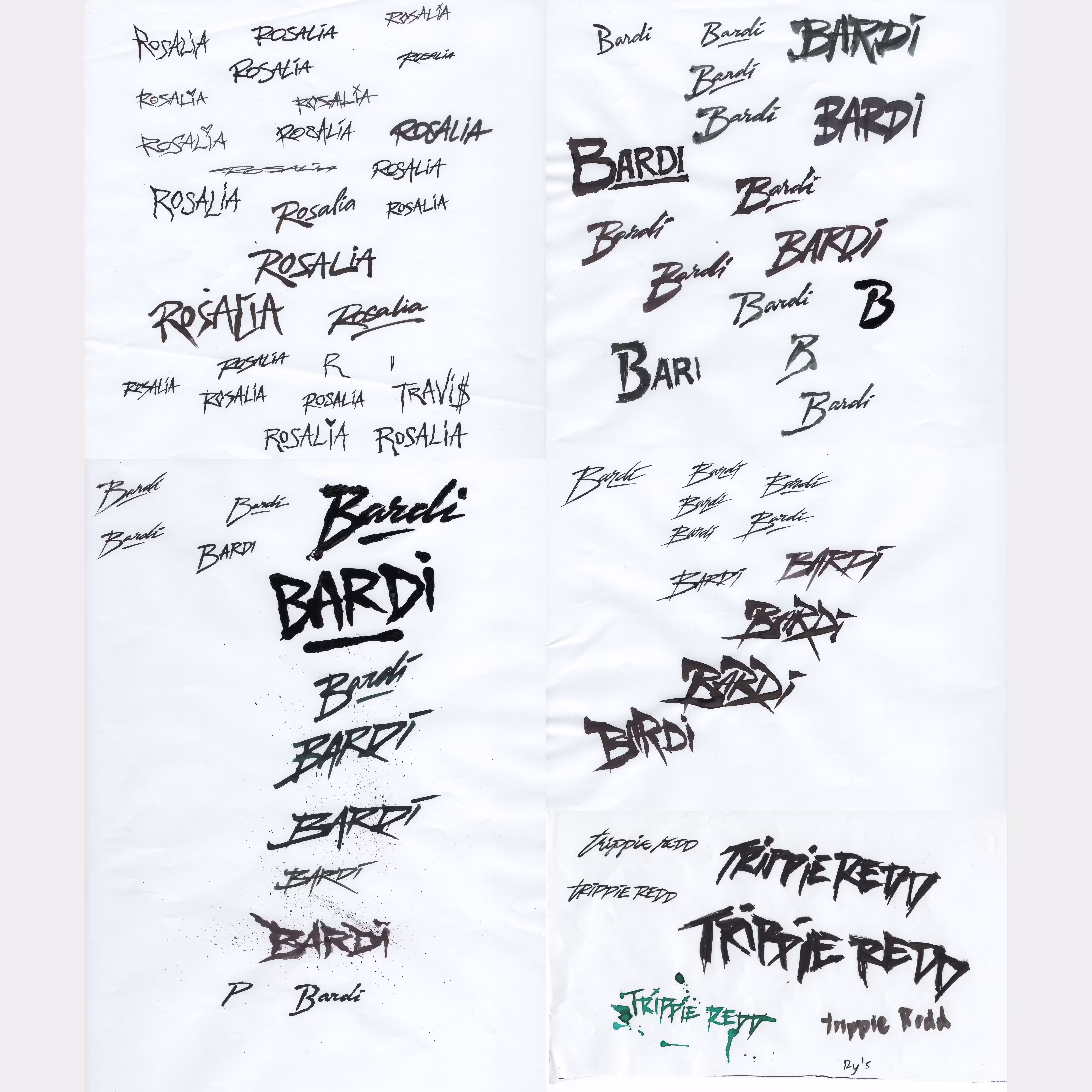 ROSALIA CARDI B TRIPPIE REDD DRAFTS 1/1