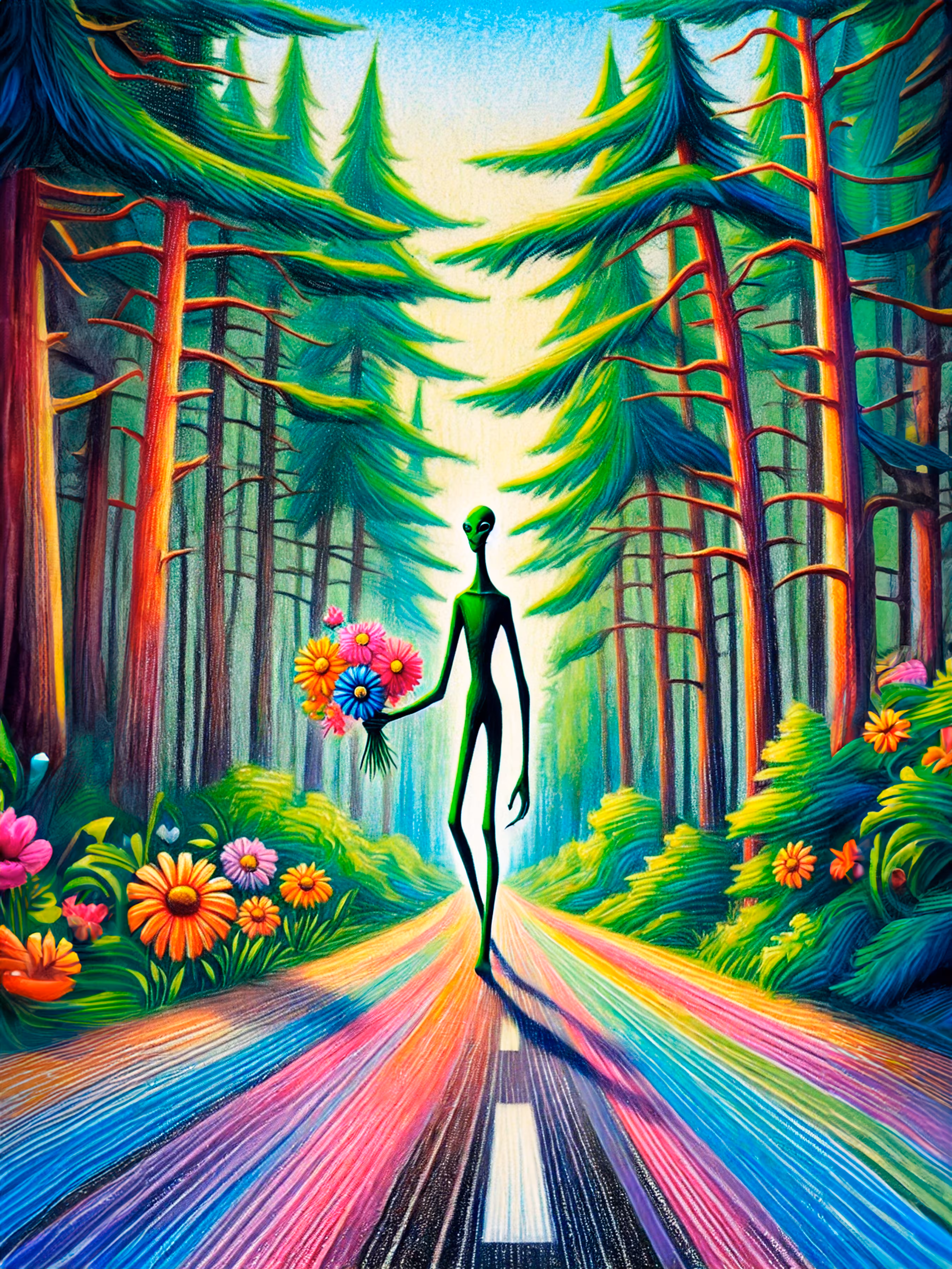 I Come in Peace, Wall art