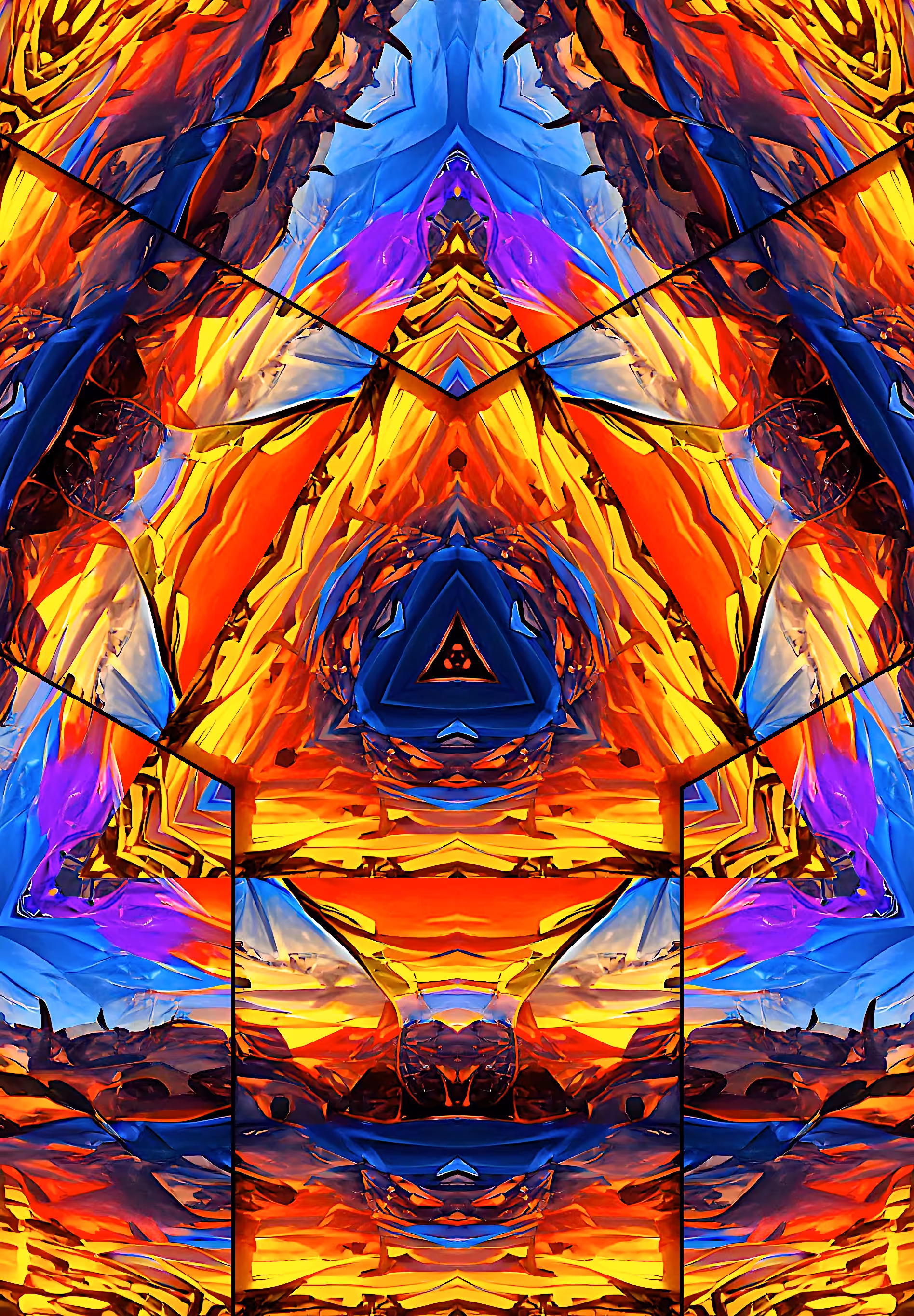 AI Kaleidoscopes - Golden Triforce