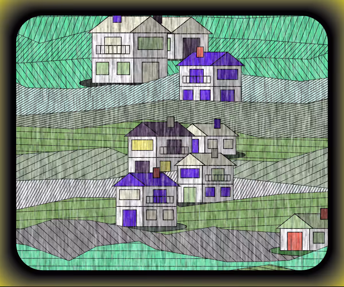 Rainy village #16