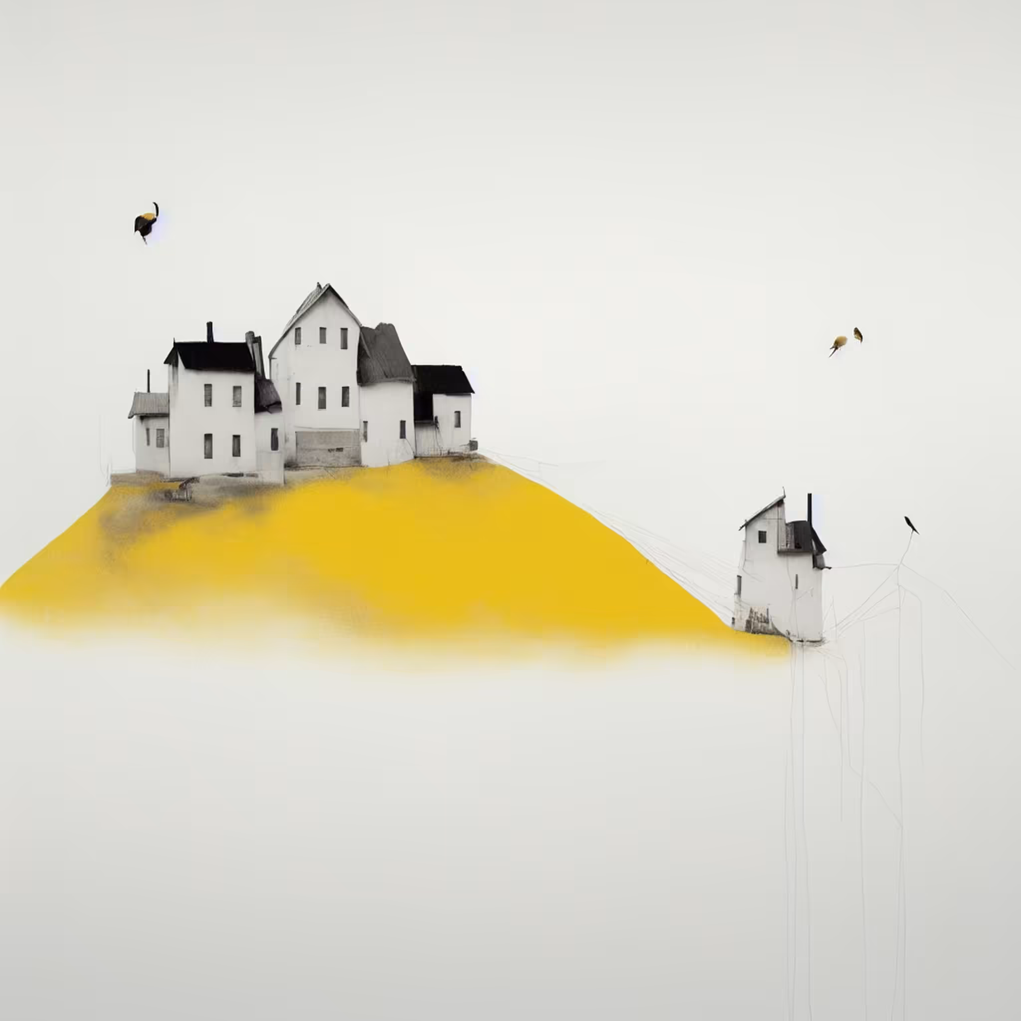 Yellow Trees and Houses - 1 #45