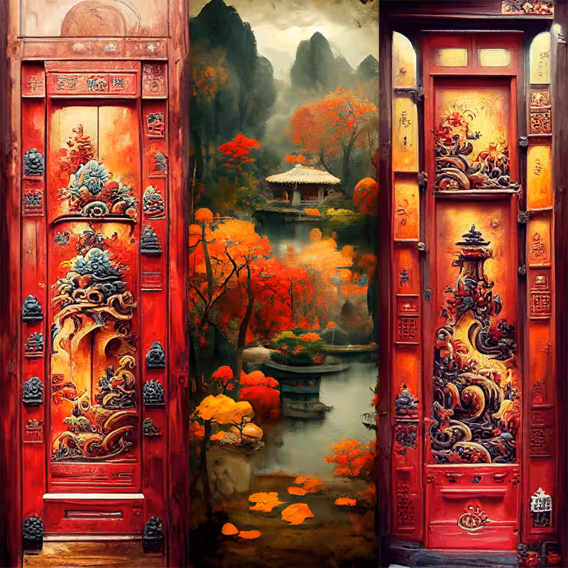 AI Chinese Garden #11