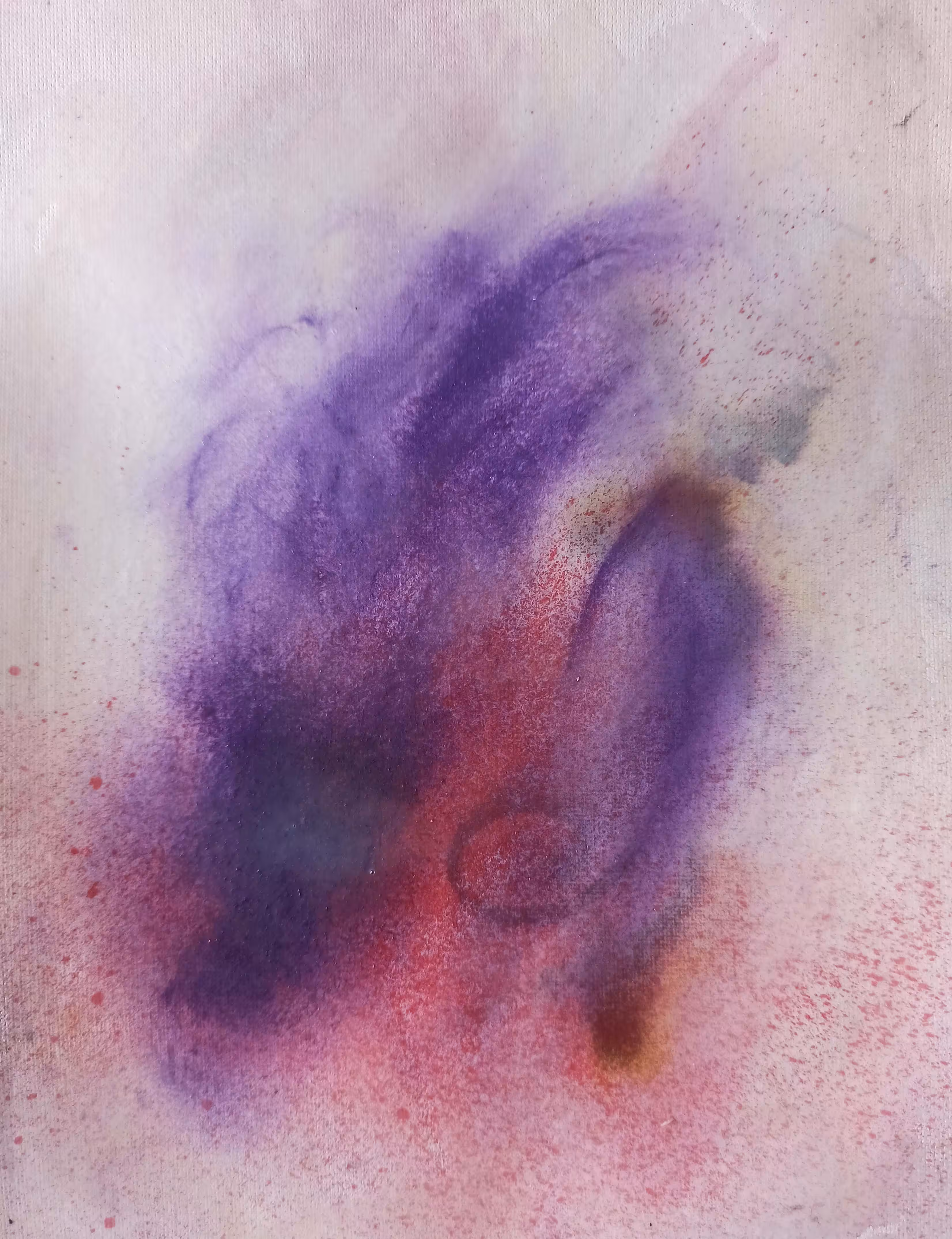 Mystic VIII: Chalk Powder, Glue, Acrylic paint, Ink, Alcohol, Spray Paint