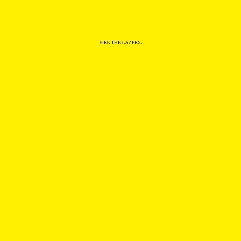 Fire the laser #1