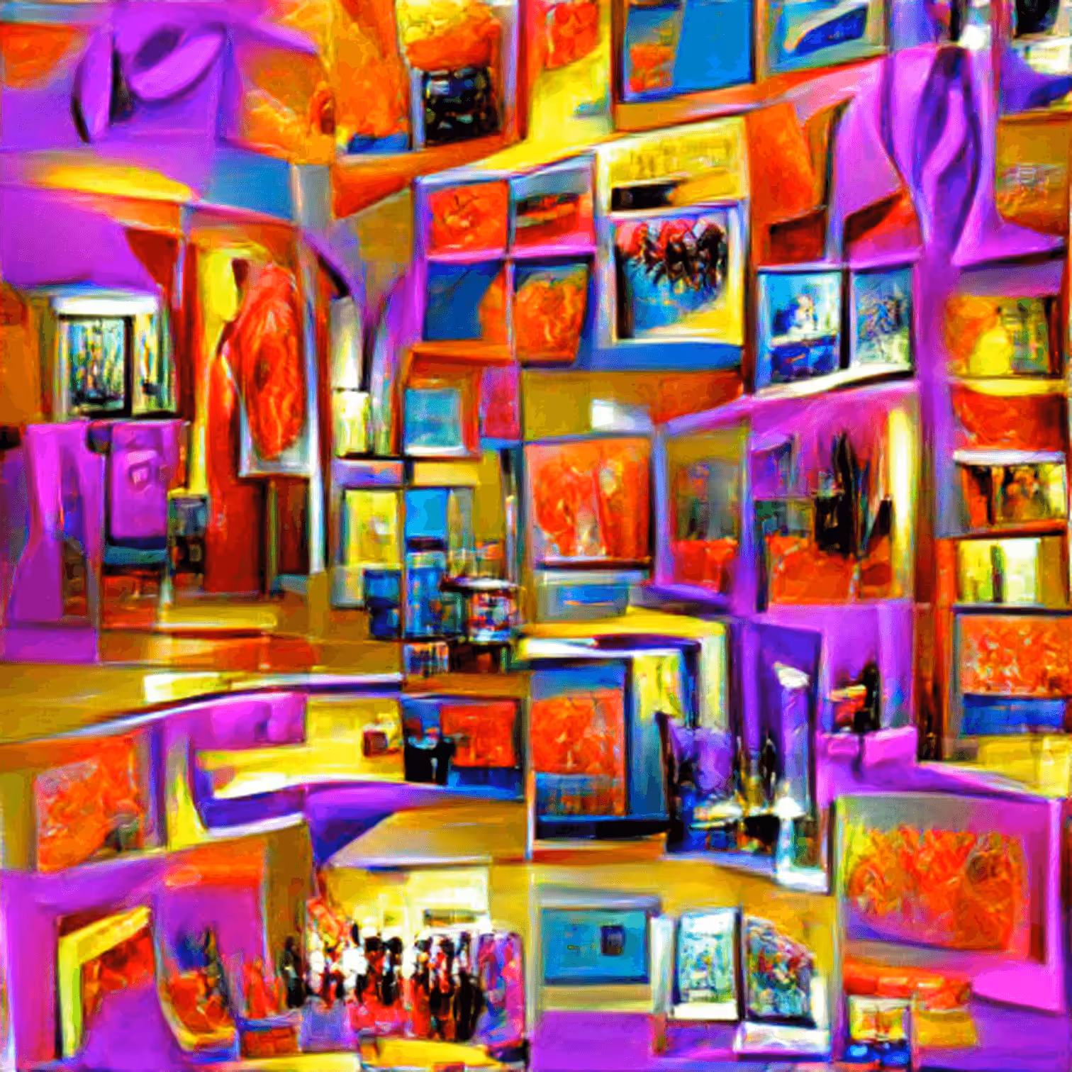 Art gallery by the night