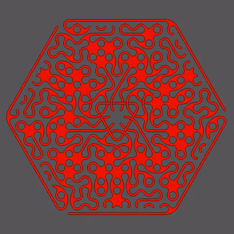 Threefold Symmetry - Dark Variations #141