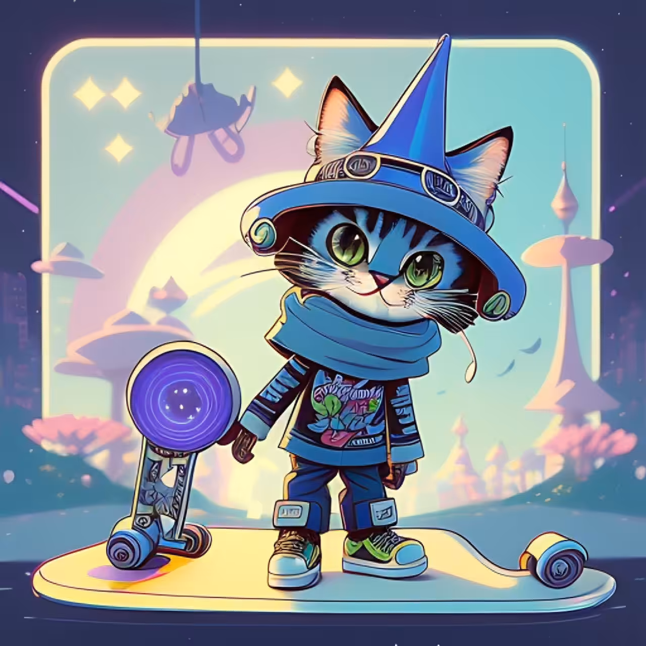 Cat with a hat