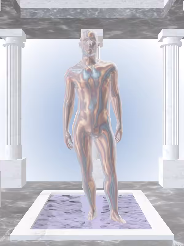 HeavenComputer: The Excited Holographic Glow Man #3804