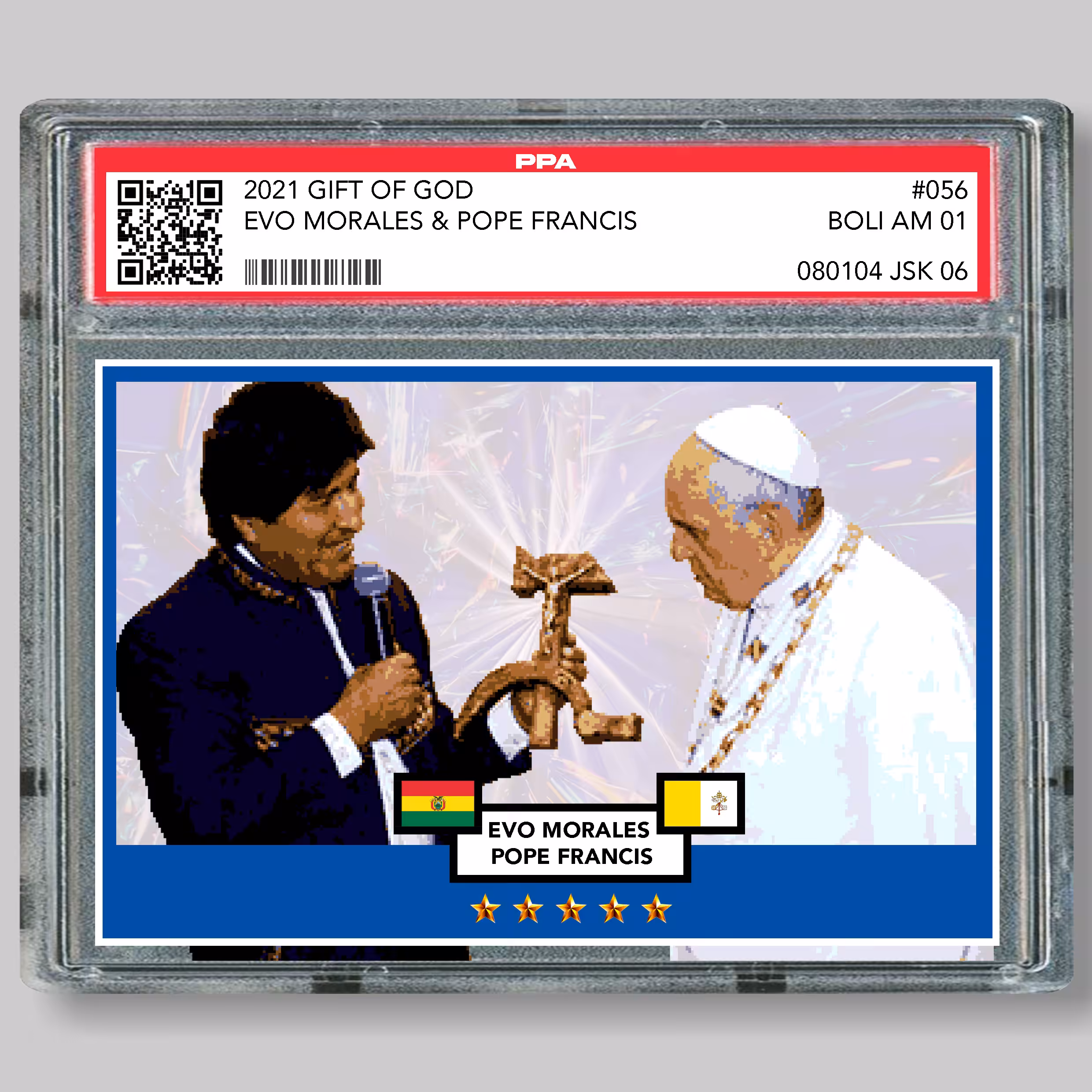 056 Evo Morales and Pope Francis "Gift of god" @cryptocommunis6