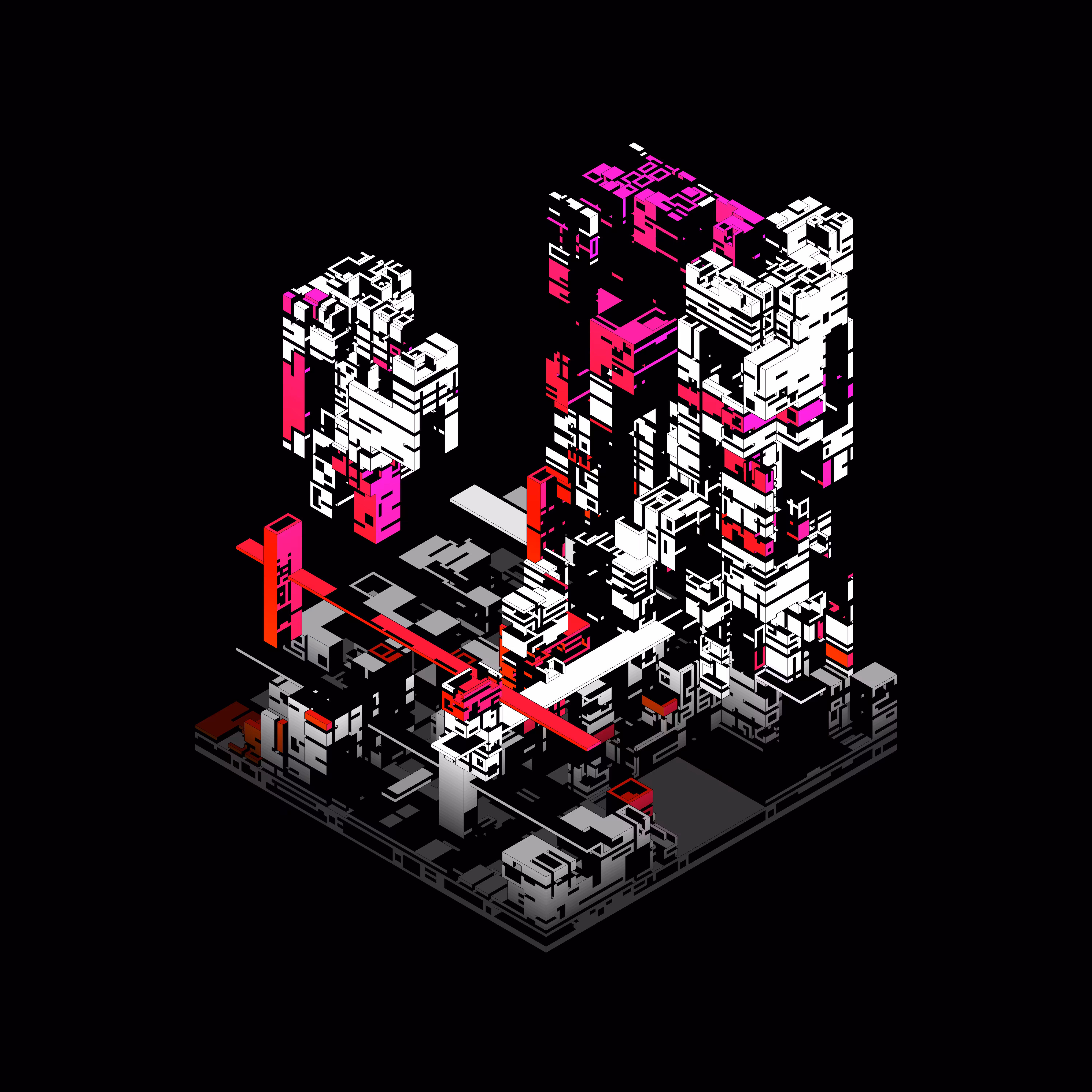 Tiny, stark tile #005
