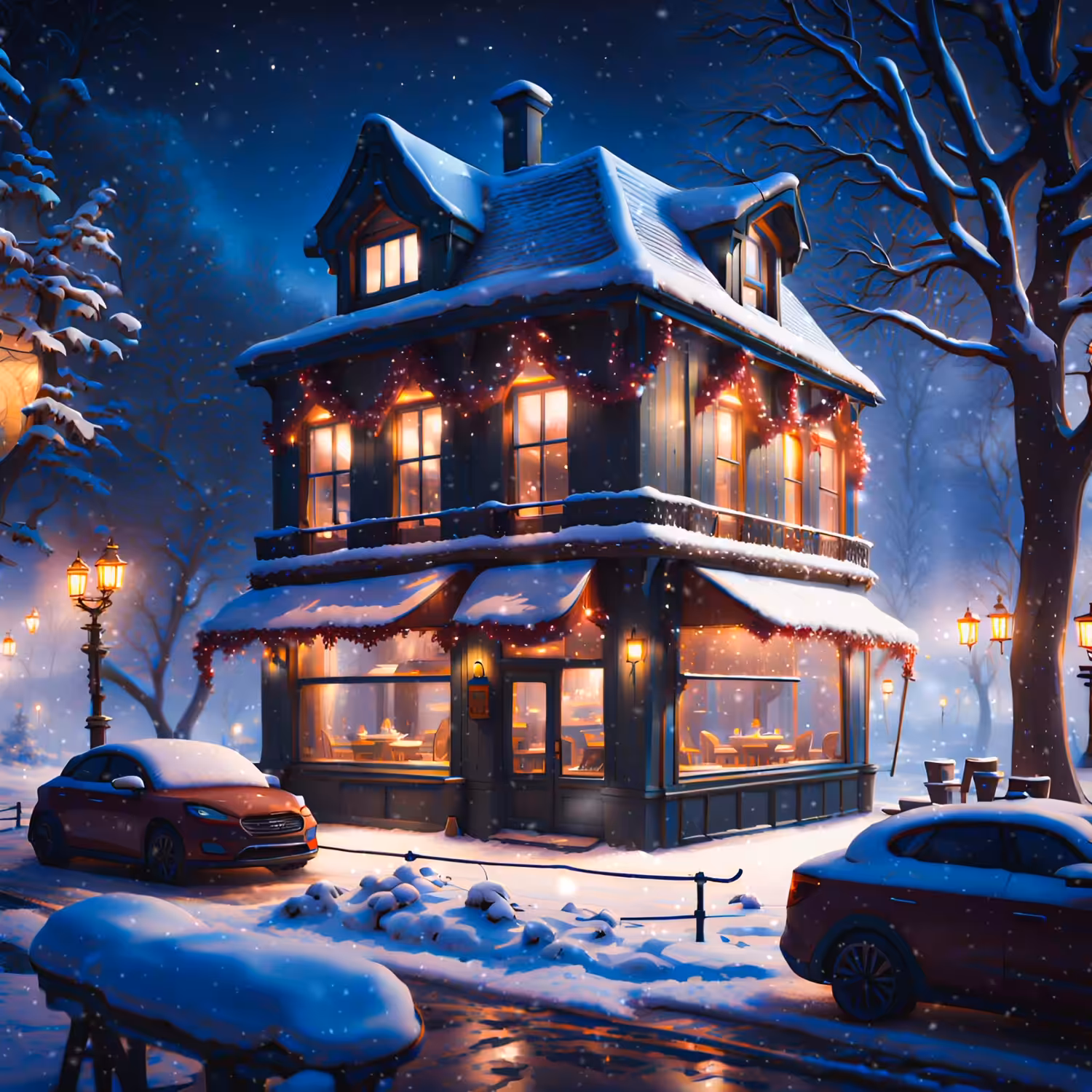 A night from winter❄️