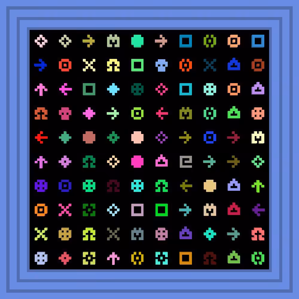 yenrabbit_rocks :: Procedural Symbols #54/1000