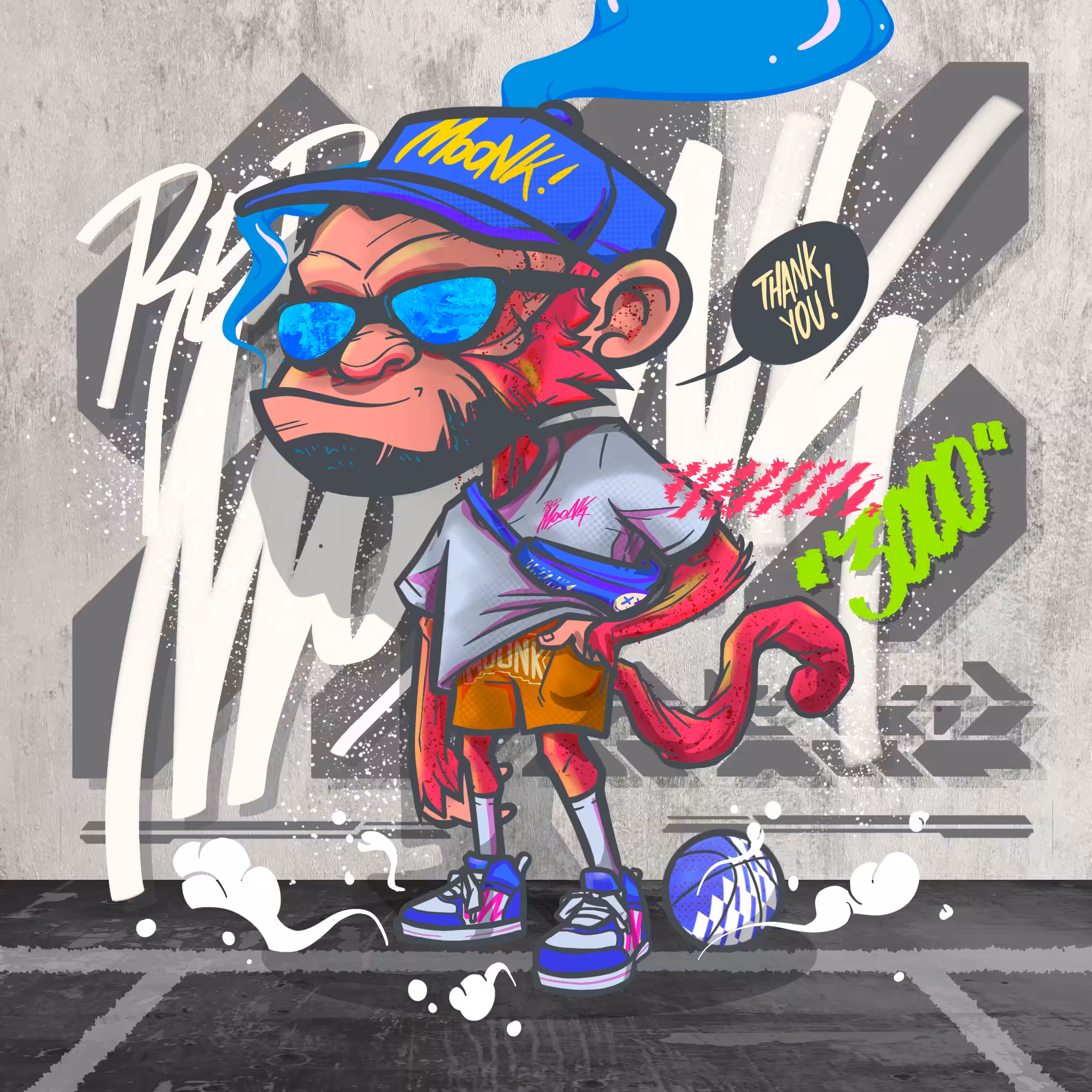 RED MOONK - GREY
