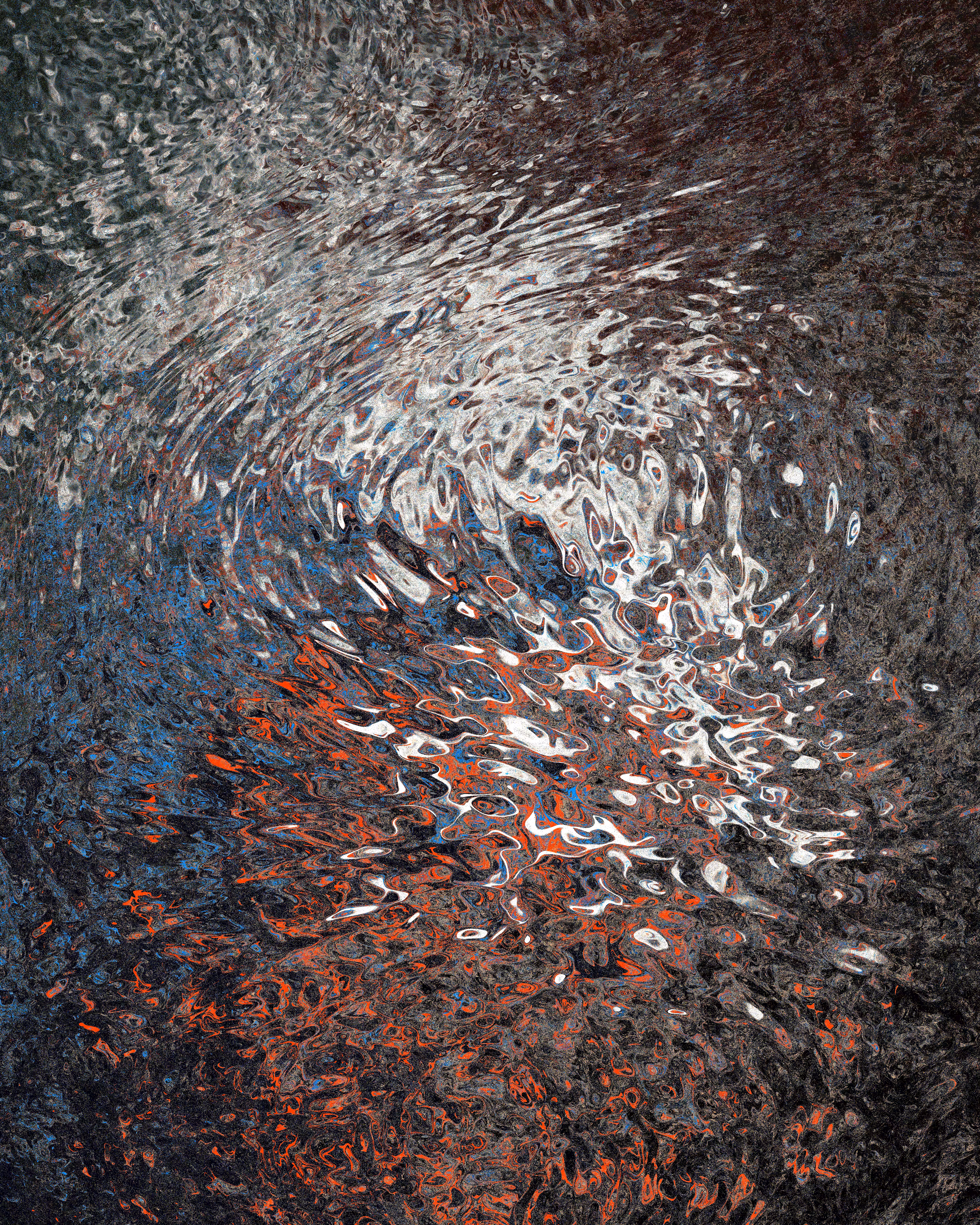 color on water study